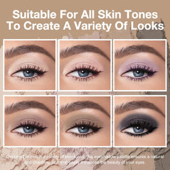 Kaely ombres mini nu fumé application yeux offre rendu homogène et longue tenue.