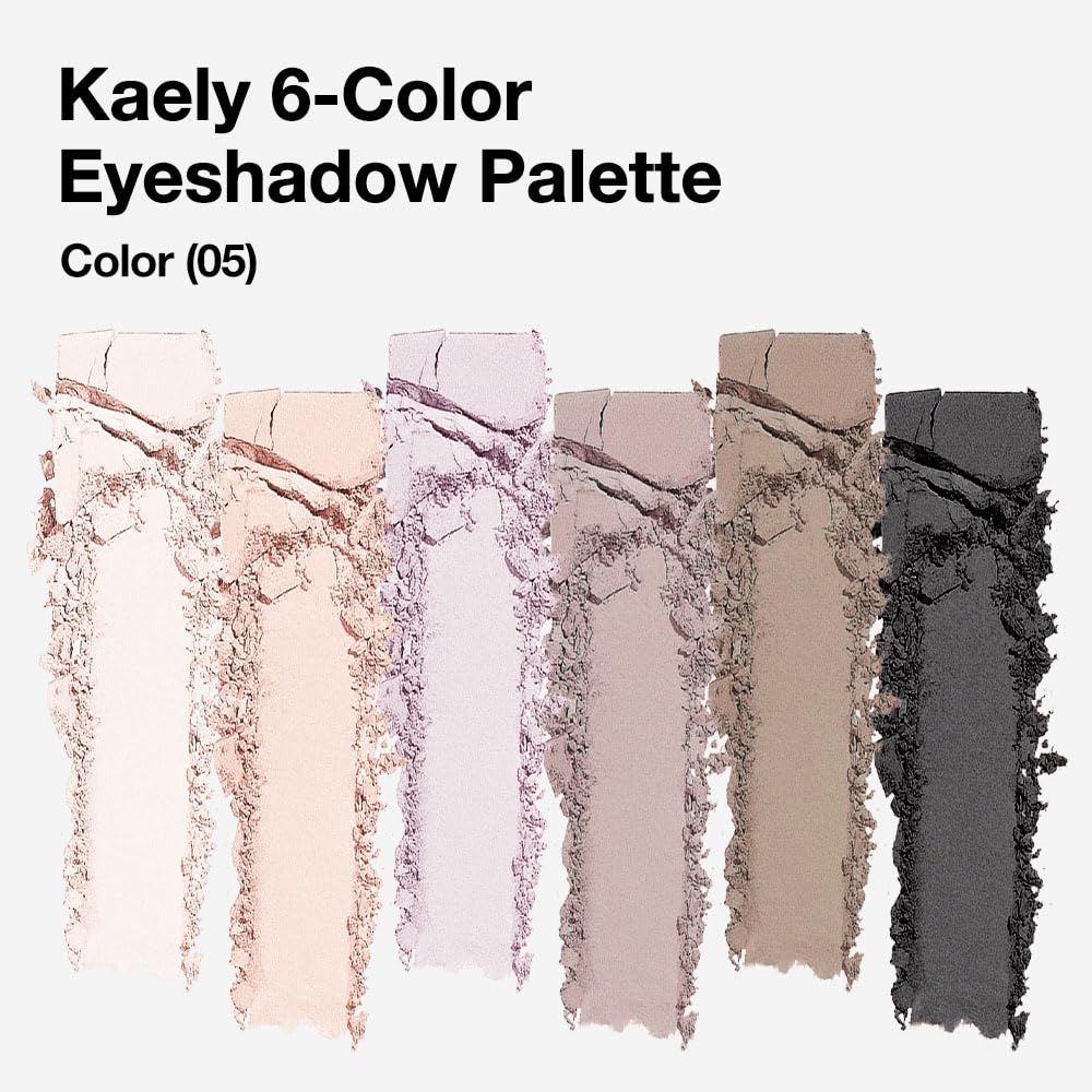 Palette Kaely ombres mini nude fumé échantillons, teintes riches adaptées au quotidien.