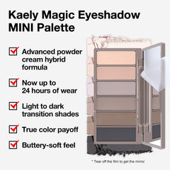 Kaely palette ombres mini nu fumé etui élégant et pratique.