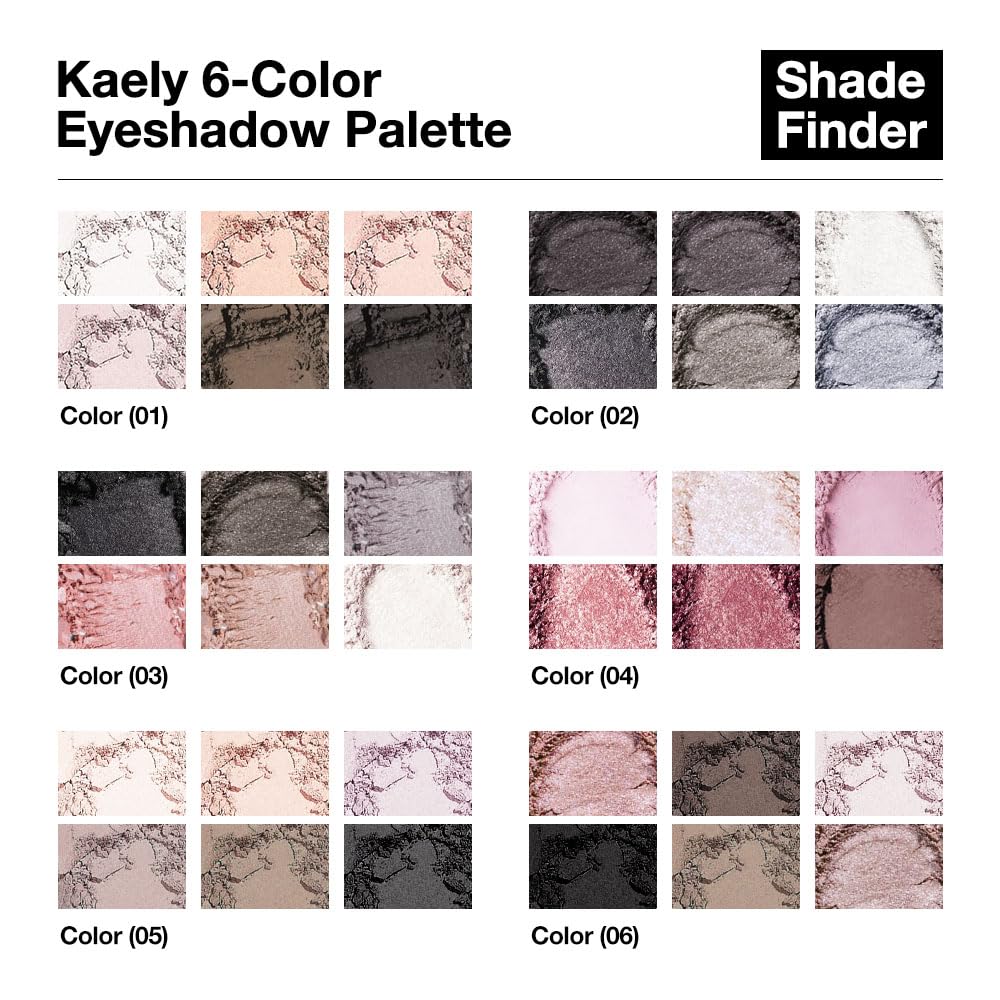 Kaely palette ombres mini nu fumé format voyage, idéale pour retouches.