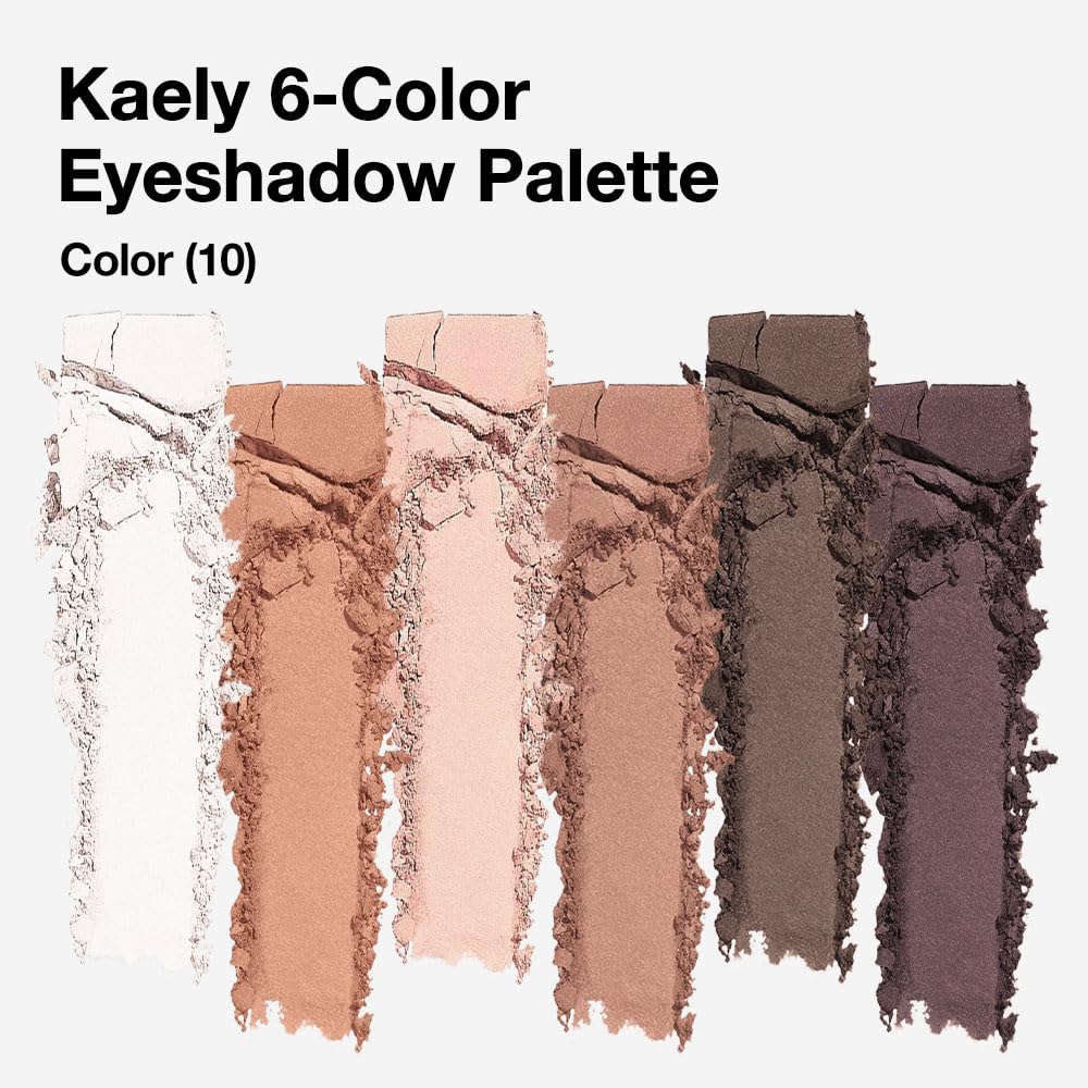 Kaely : échantillons des nuances pigmentées pour un maquillage précis.