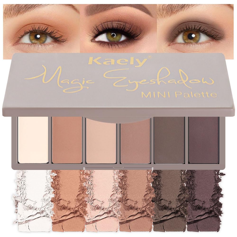 Palette Kaely : vue extérieure montrant les six teintes neutres pour un look naturel.