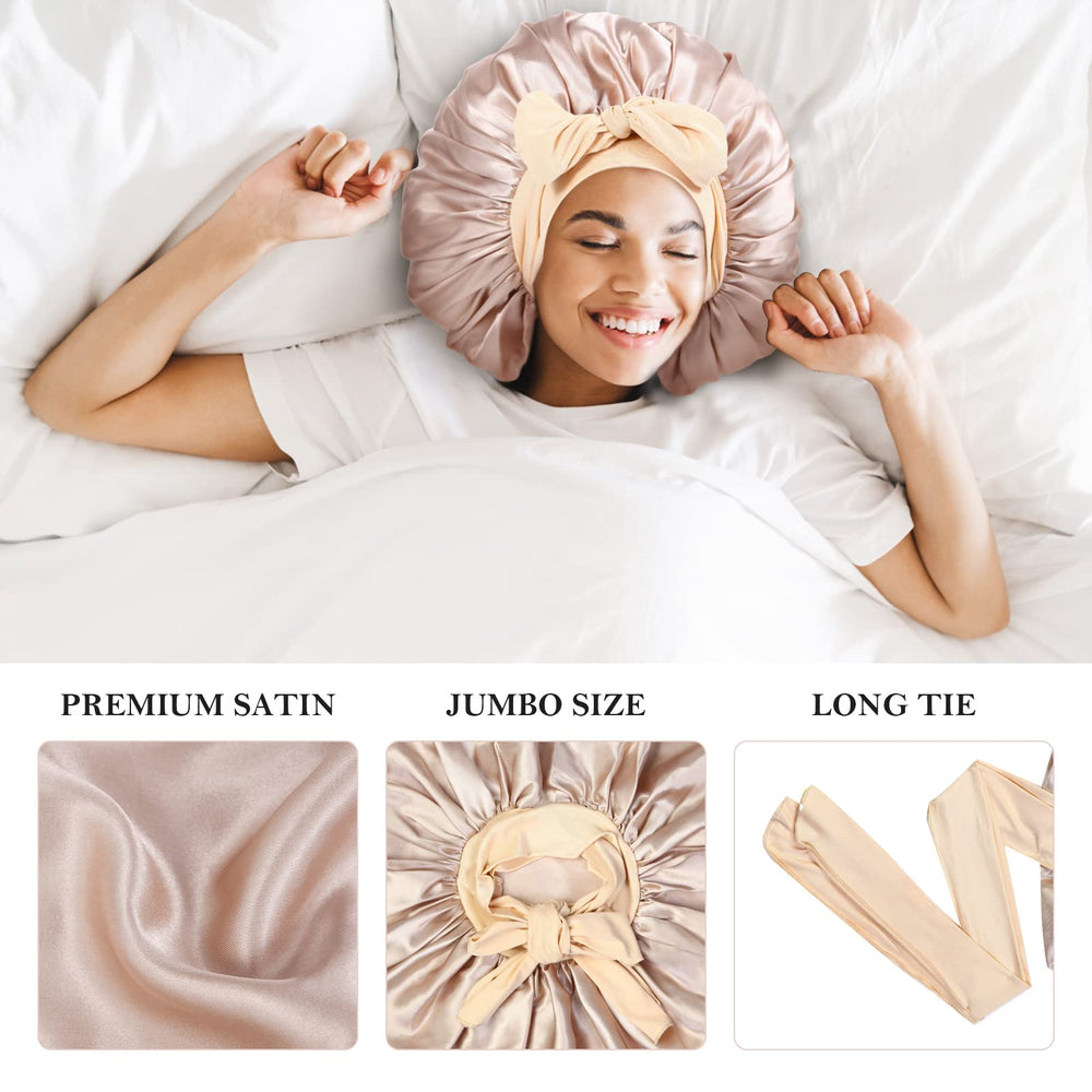 Bonnet satin confort Kafteri, douceur et brillance naturelle des cheveux.