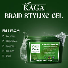 KAGA Pure O Natural Neatbraid – application claire et sans résidu.