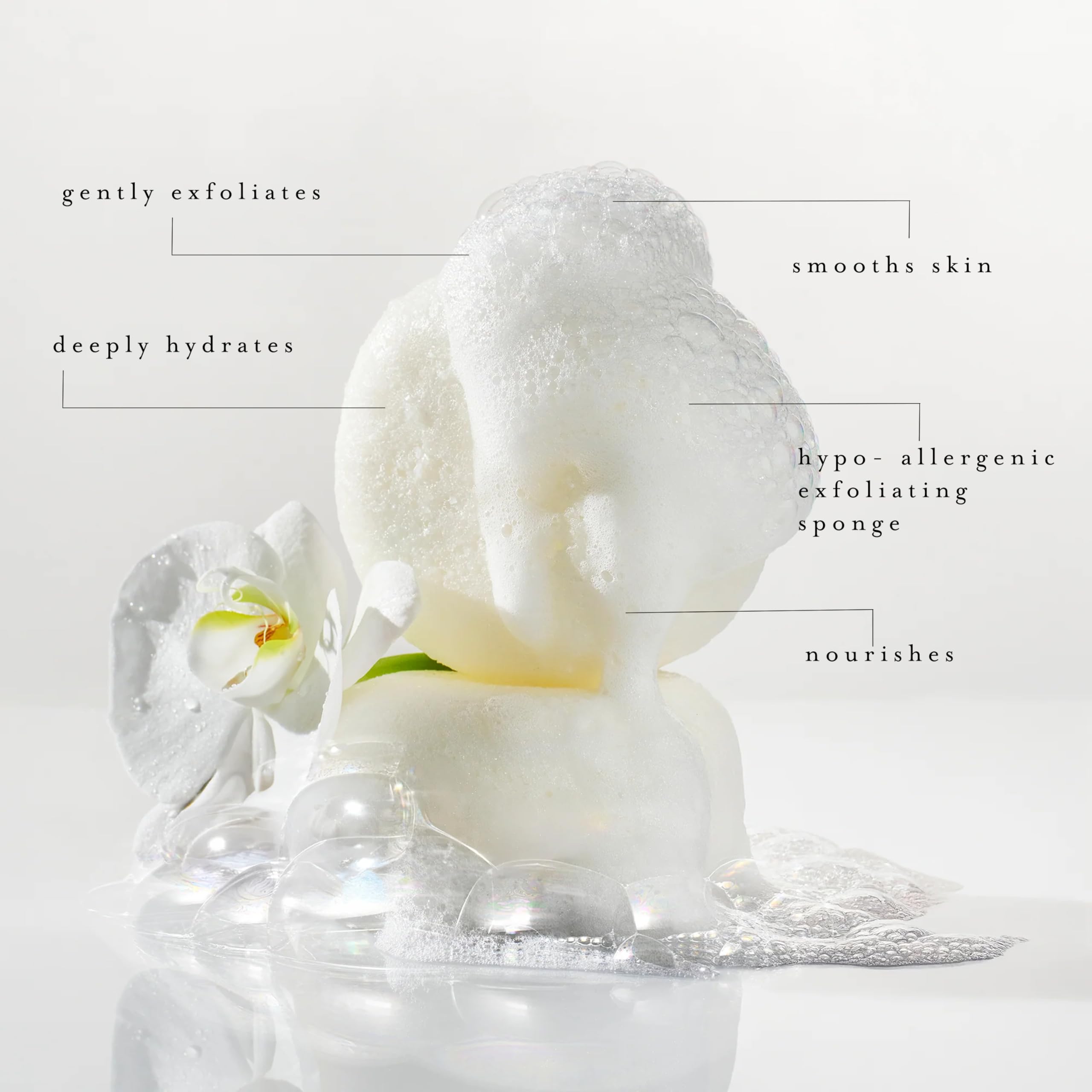 Kai Body Buffer : nettoyant intégré dans l'éponge pour une peau purifiée.