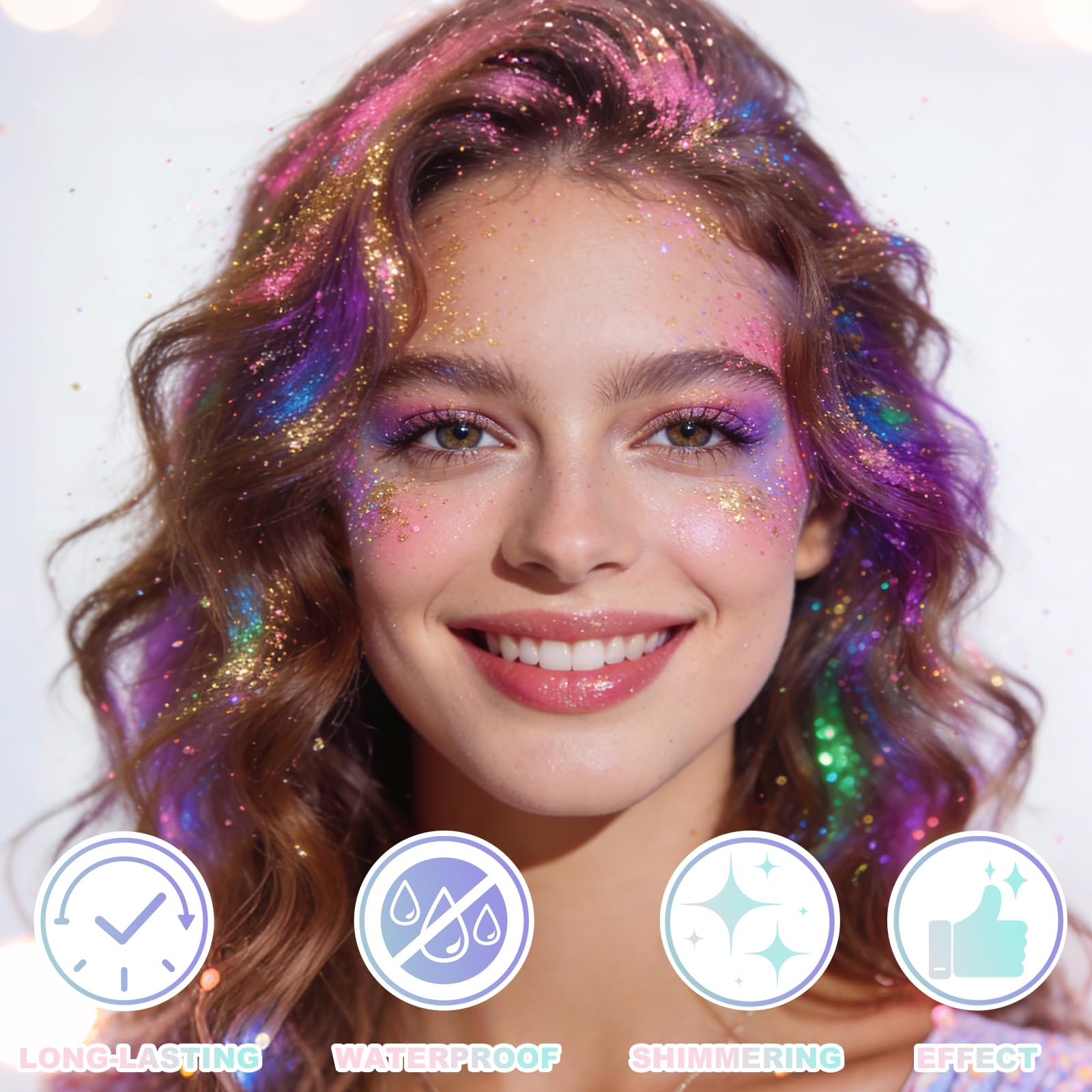 KAICOERLY Roll-on glitter épaule: éclat délicat qui dure toute la soirée.