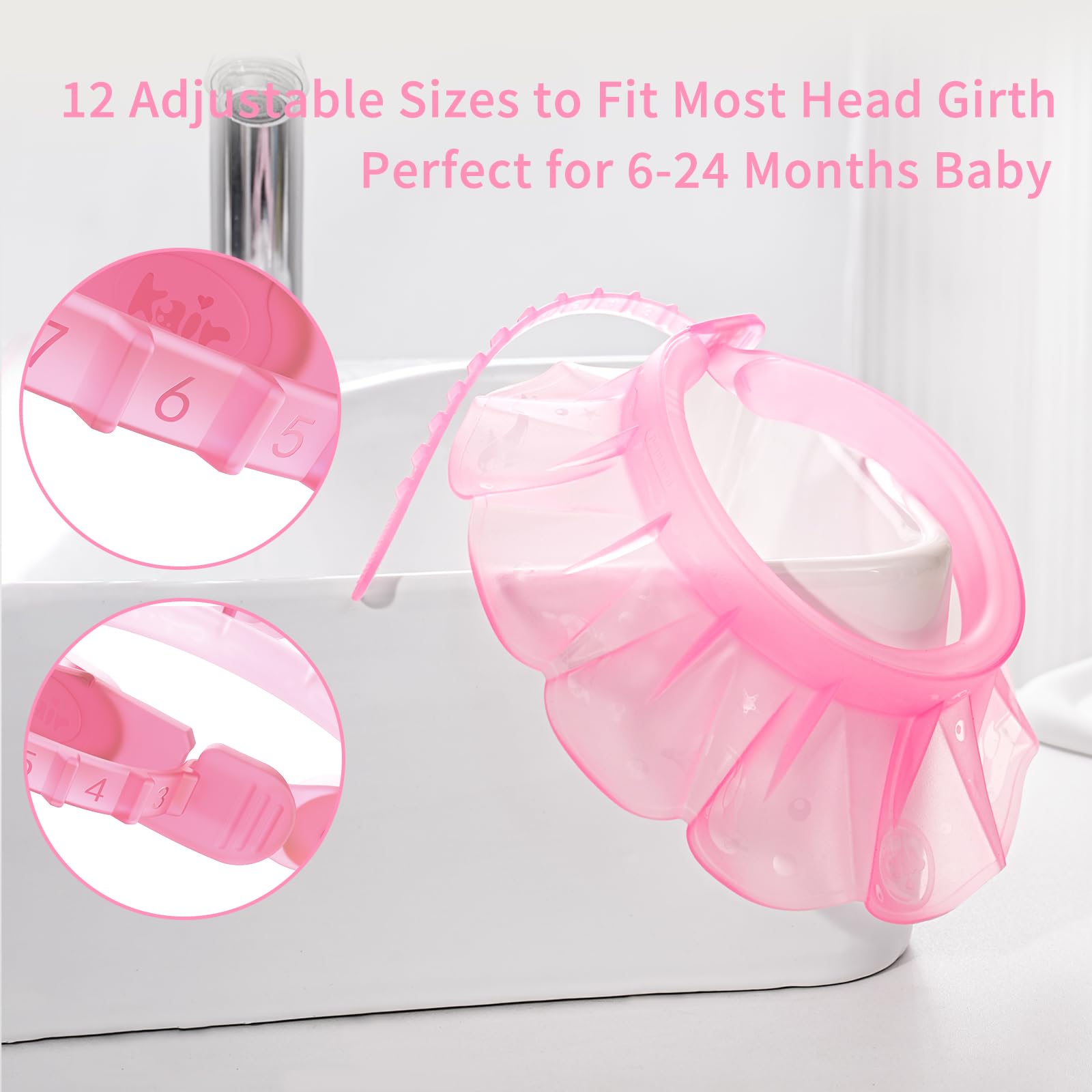 Kair cap bebe ajustable 12 réglages s'adapte à la taille croissante.