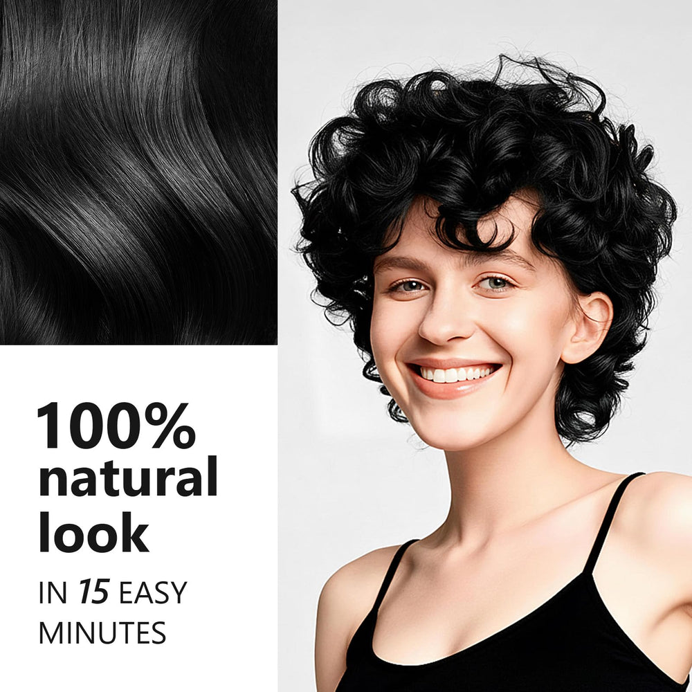 KAISASA Brillance naturelle – cheveux noirs plus lumineux après chaque lavage.