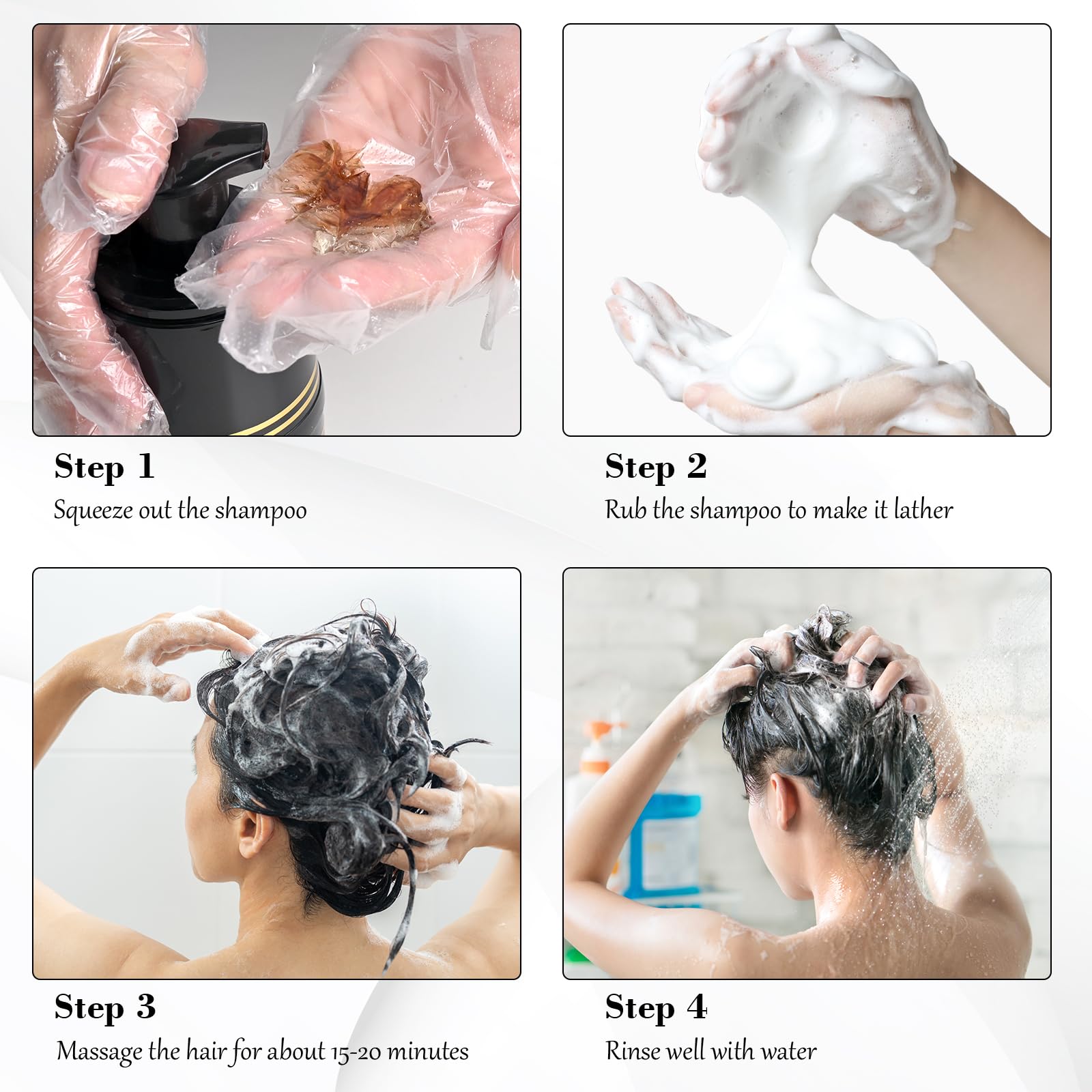 KAISASA Couverture-gris-cheveux-resultat - couleur noire durable sur les racines.