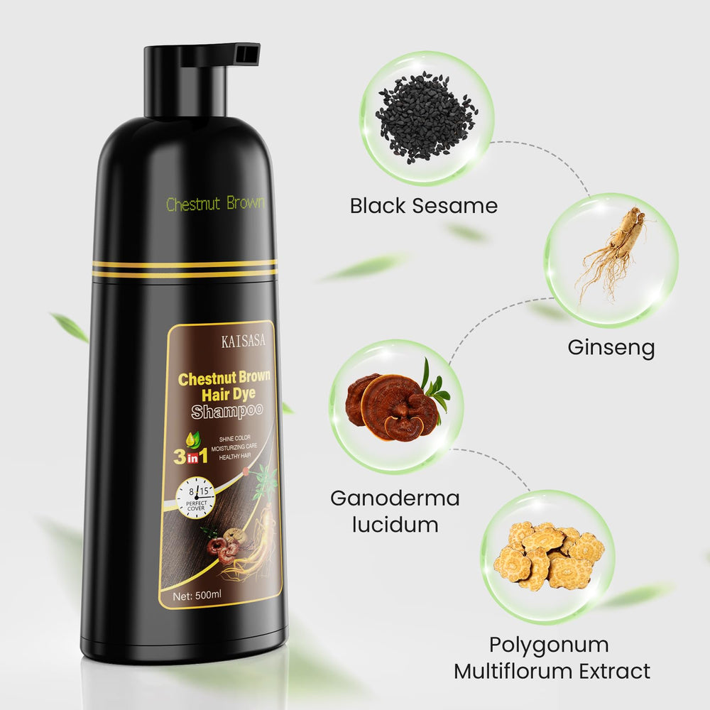 KAISASA Hair Dye Shampoo – soin doux adapté à tous les types de cheveux.