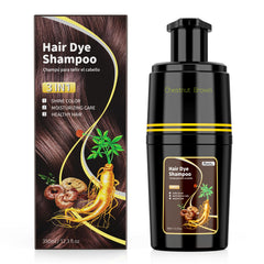 KAISASA Shampoing colorant pour cheveux, couverture efficace des gris
