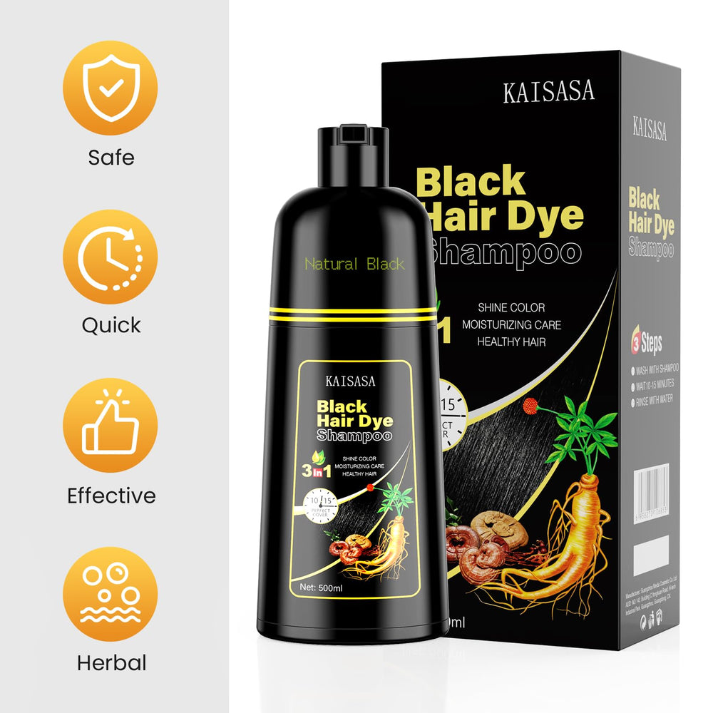 KAISASA Shampoing colorant convient à tous les types de cheveux pour un look équilibré.