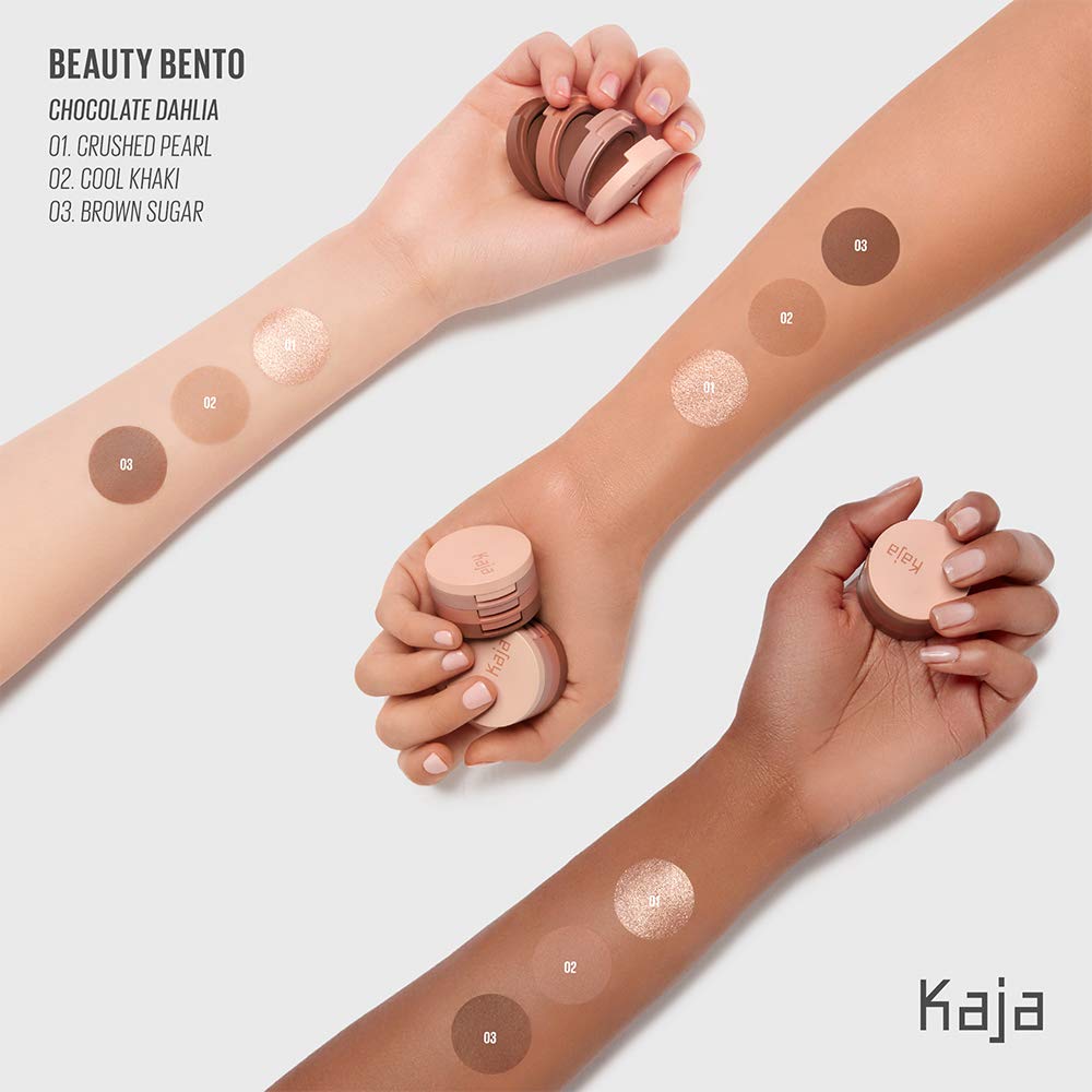KAJA Beauty Bento 08 Chocolate Dahlia, coffret mini pratique pour sac a main.