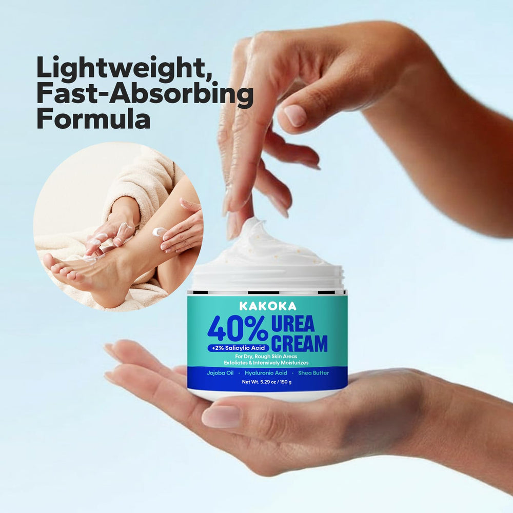 Kakoka Crème Urea 40% renforce la barrière cutanée et protège.