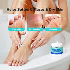 Kakoka Crème Urea 40% pour talons secs, exfoliation en douceur.