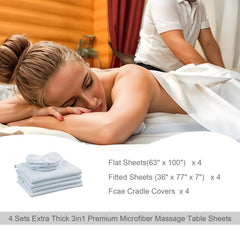 Drap-fitte table massage KAKU HOME, maintien sûr et ajustement précis.