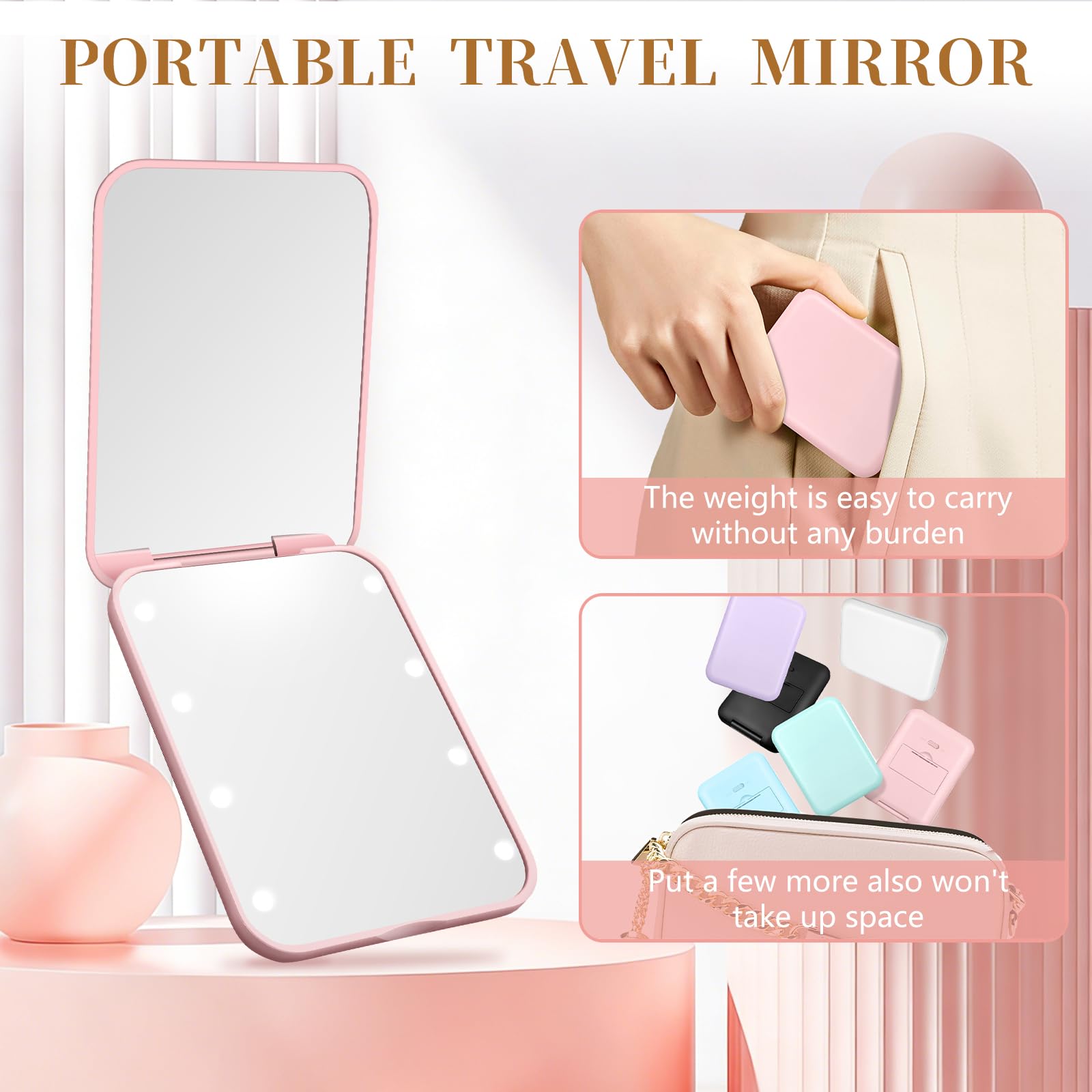 Miroir Kakuje avec batterie intégrée: autonomie nomade et recharge limitée