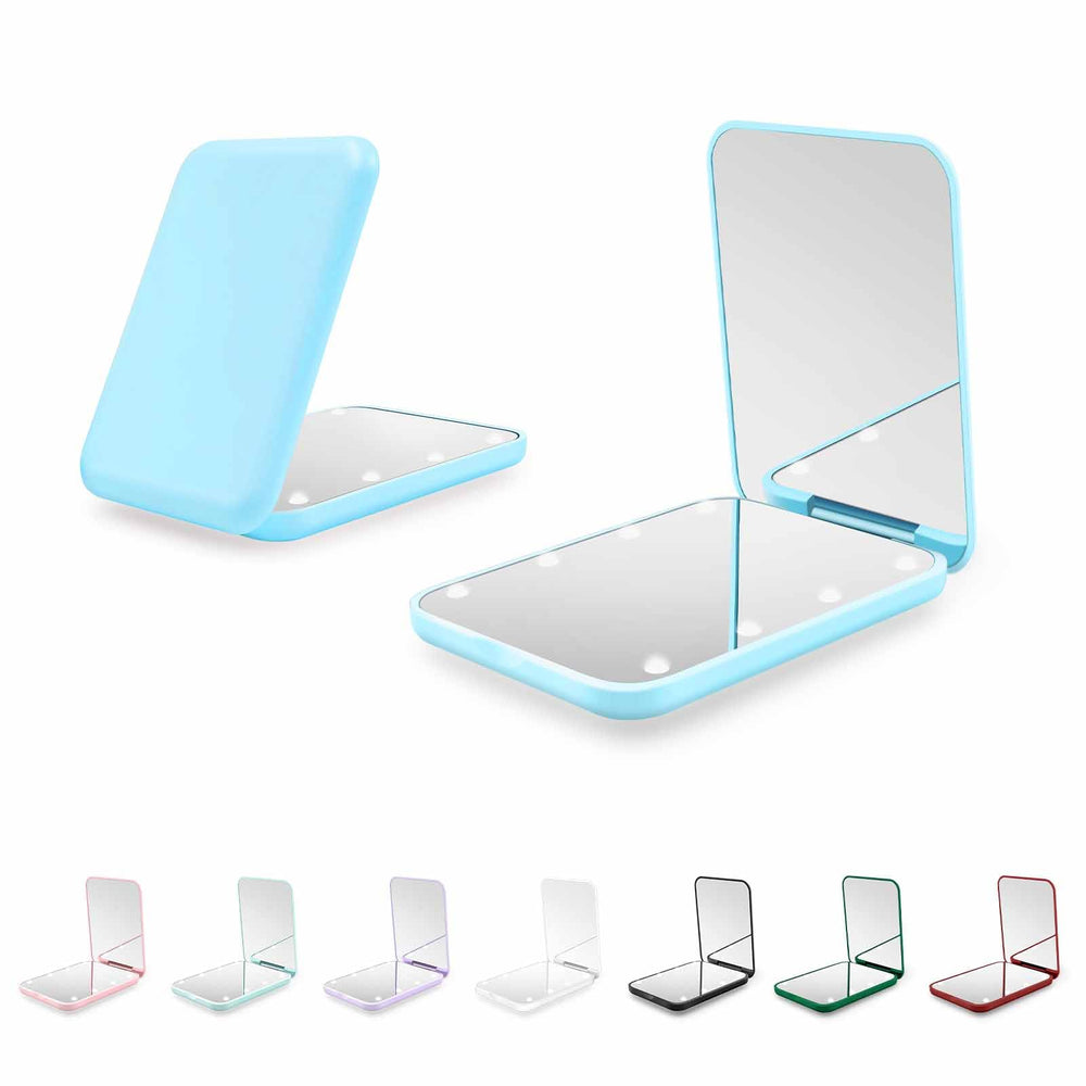 Miroir Kakuje avec lumière LED pour maquillage net en faible éclairage.