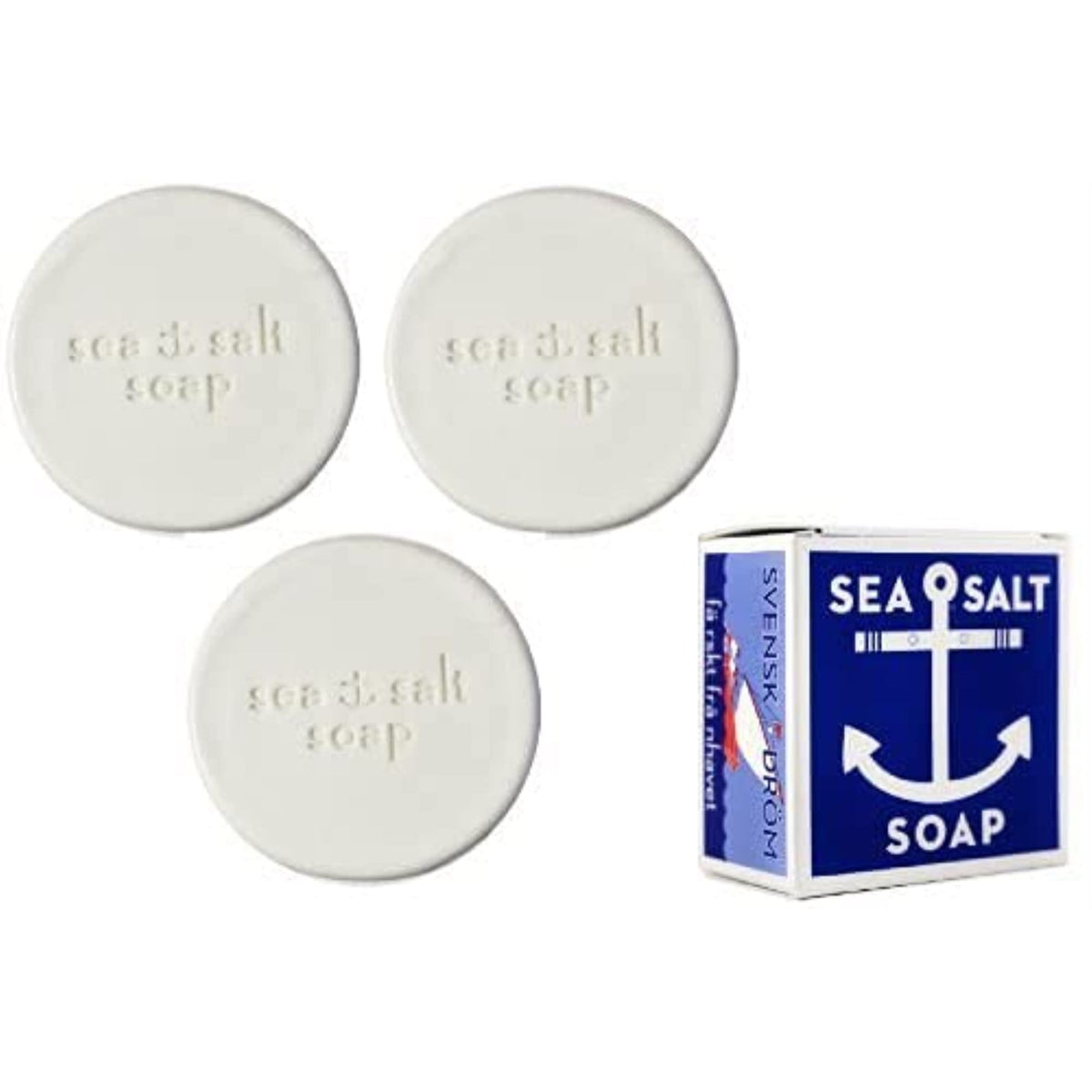 KALA Savon sel de mer Réve Suédois, pack triple, parfum frais et naturel pour la peau