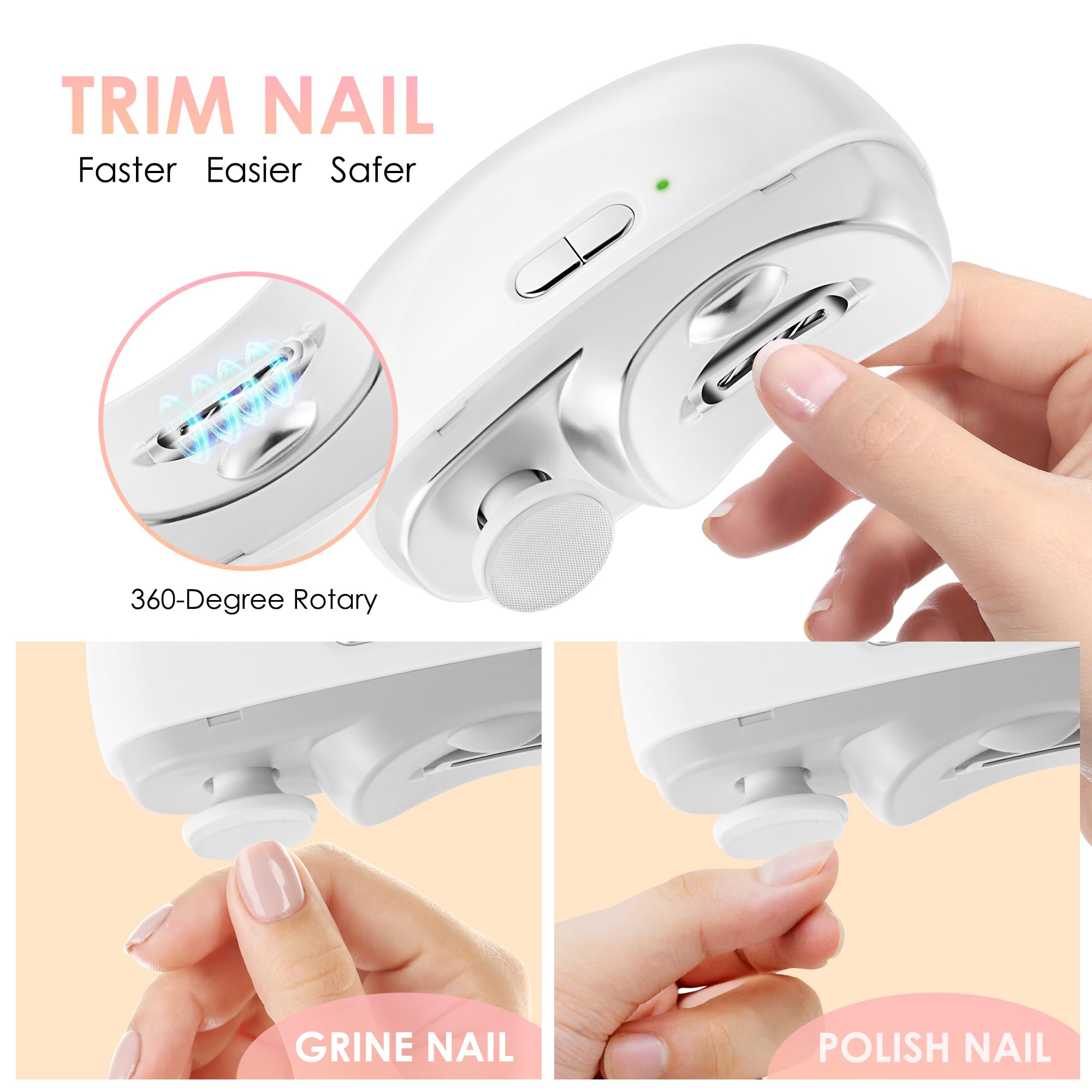 Kalapa système de stockage de poussière lors du coupe-ongles, propre et efficace.