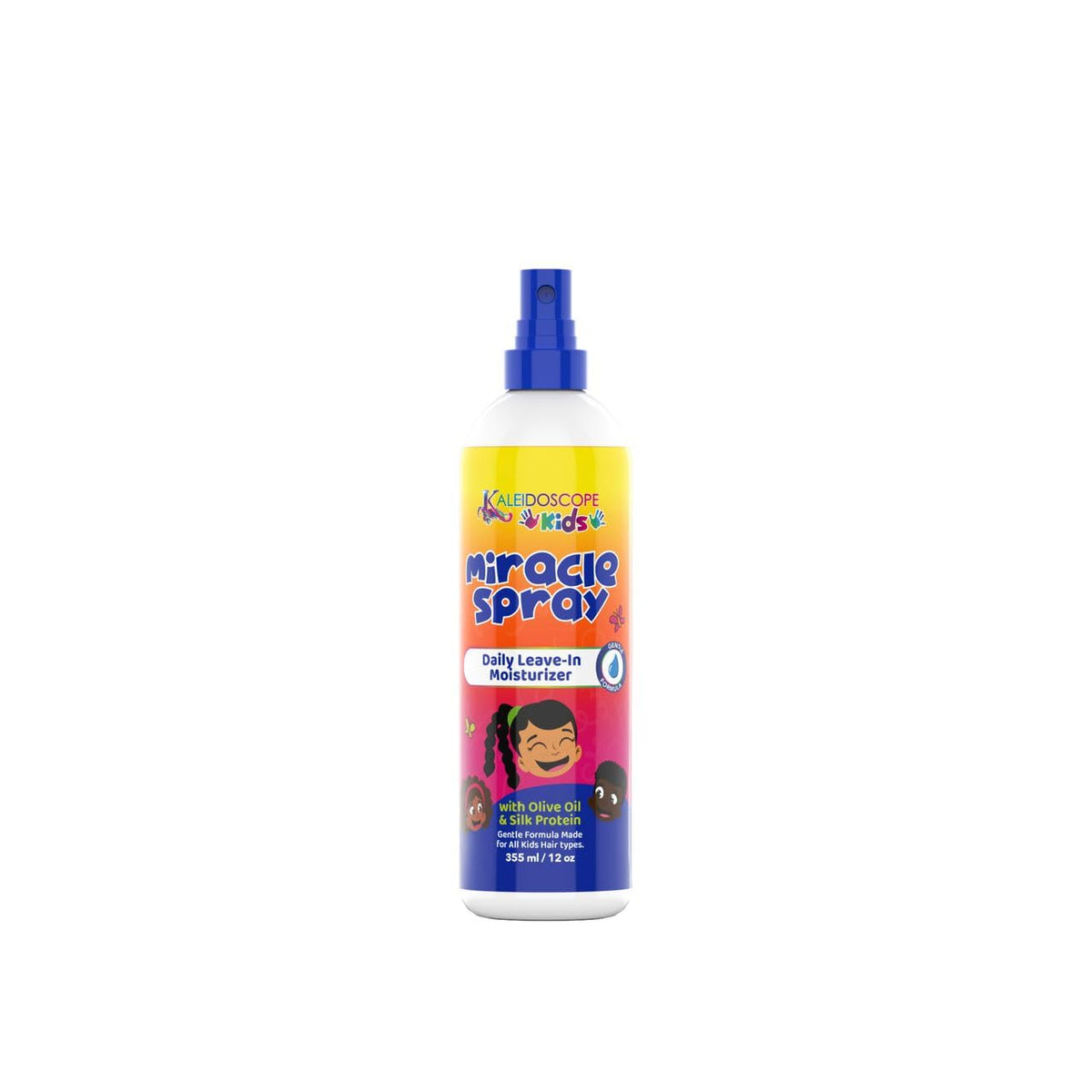 Kaleidoscope Miracle Drops : brume après-cheveux enfants pour démêler et hydrater en douceur.