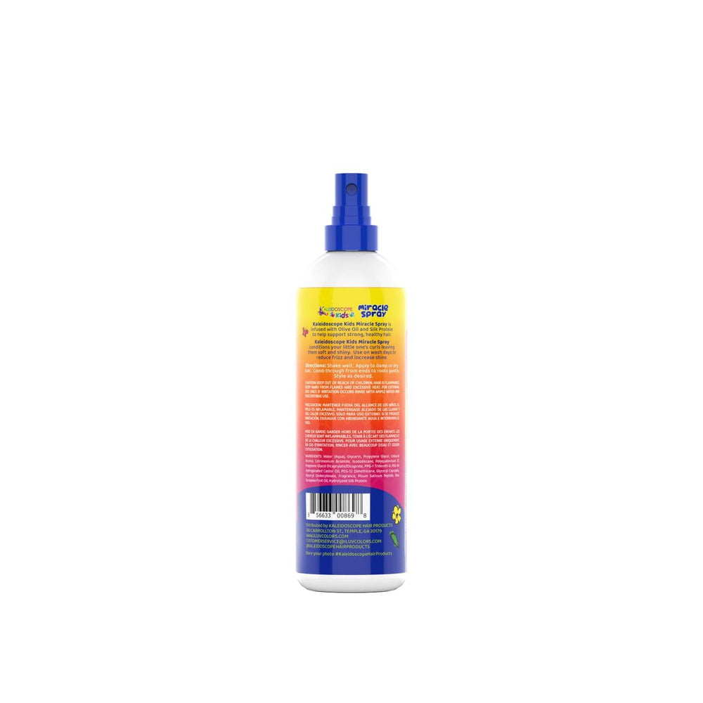 KALEIDOSCOPE Miracle Drops pour cheveux bouclés: démêlage facile et brillance sans résidu.