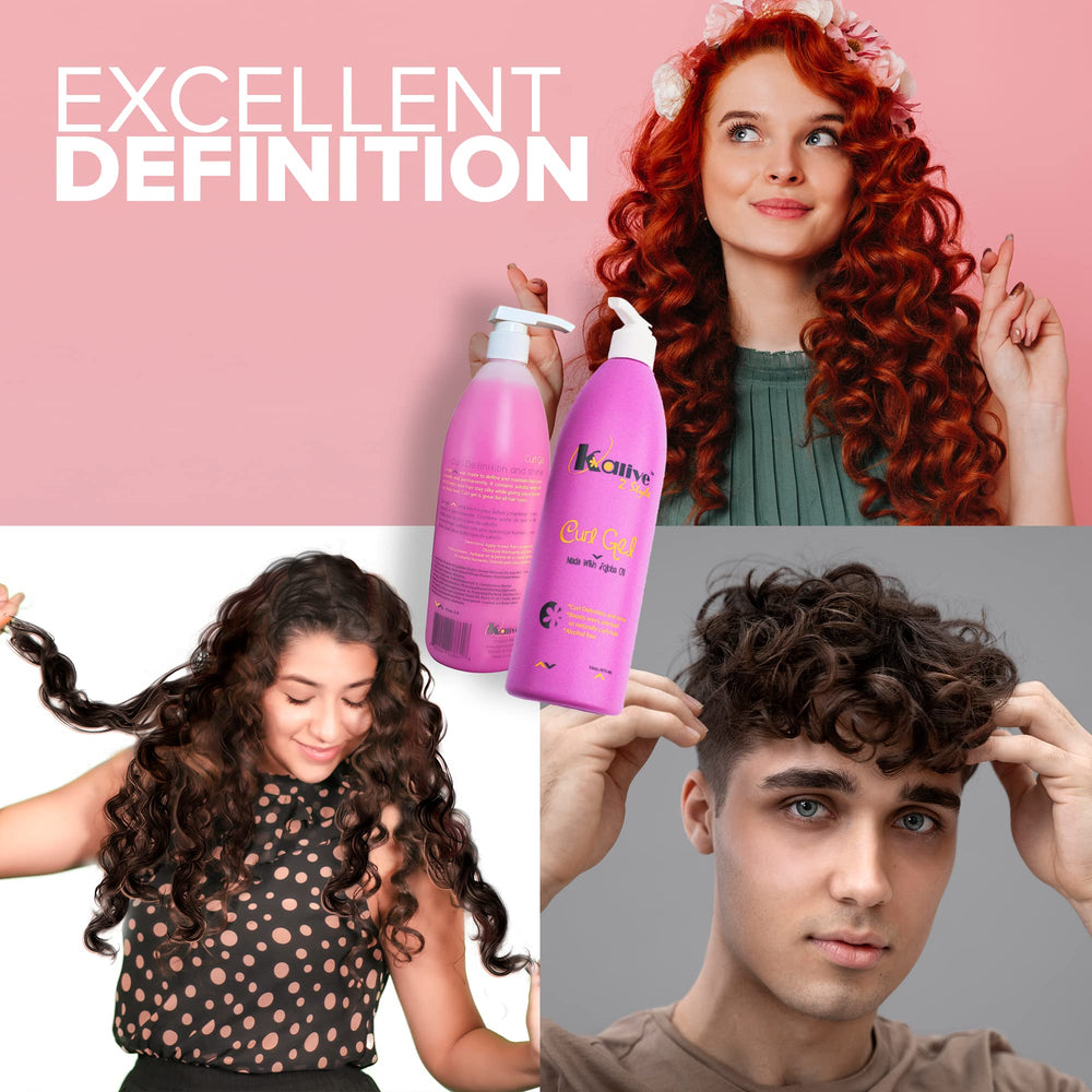 KALIVE 2 STYLE Curl Gel texture nourrissante pour toutes les textures de boucles