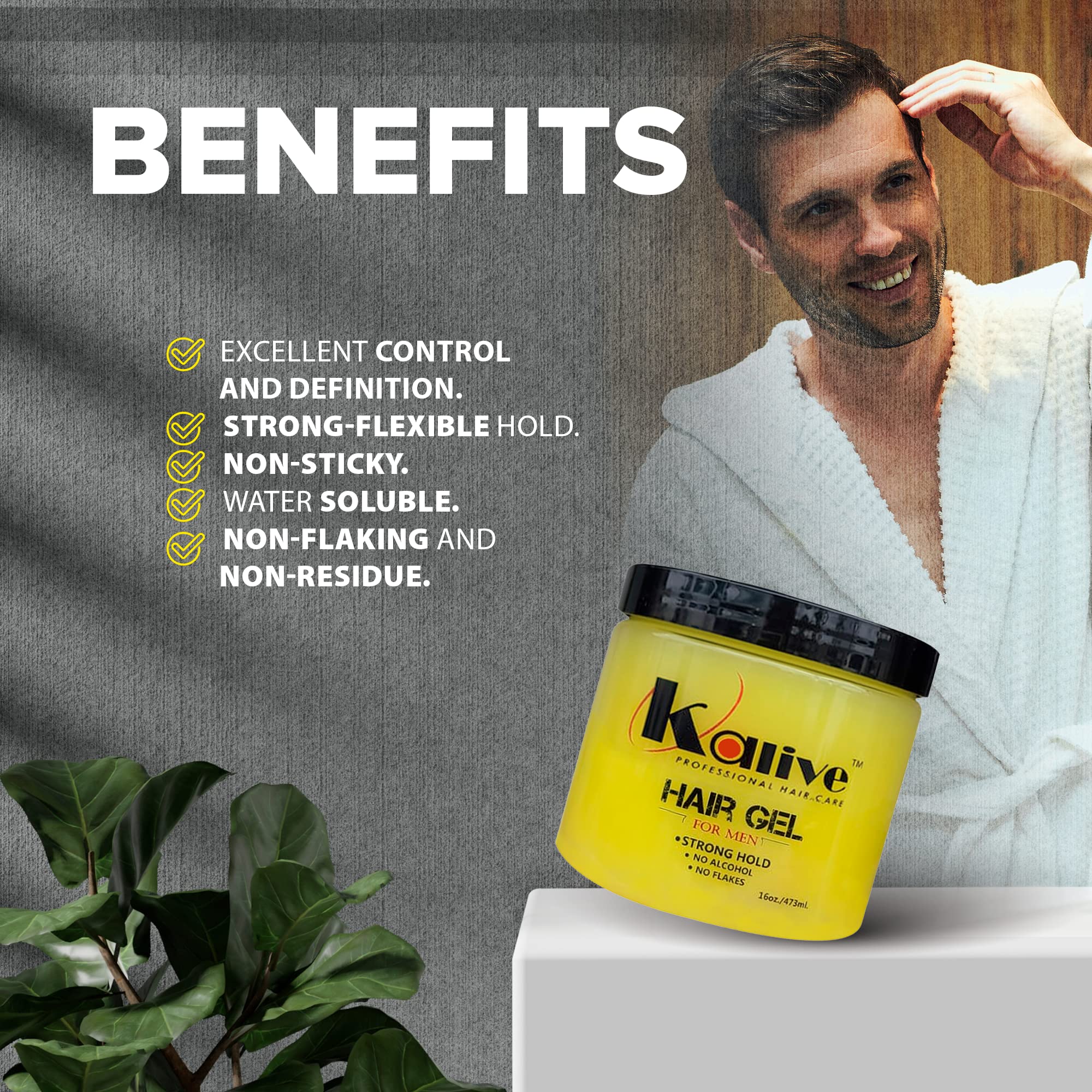 KALIVE 2 STYLE light shine finish adds subtle gloss.