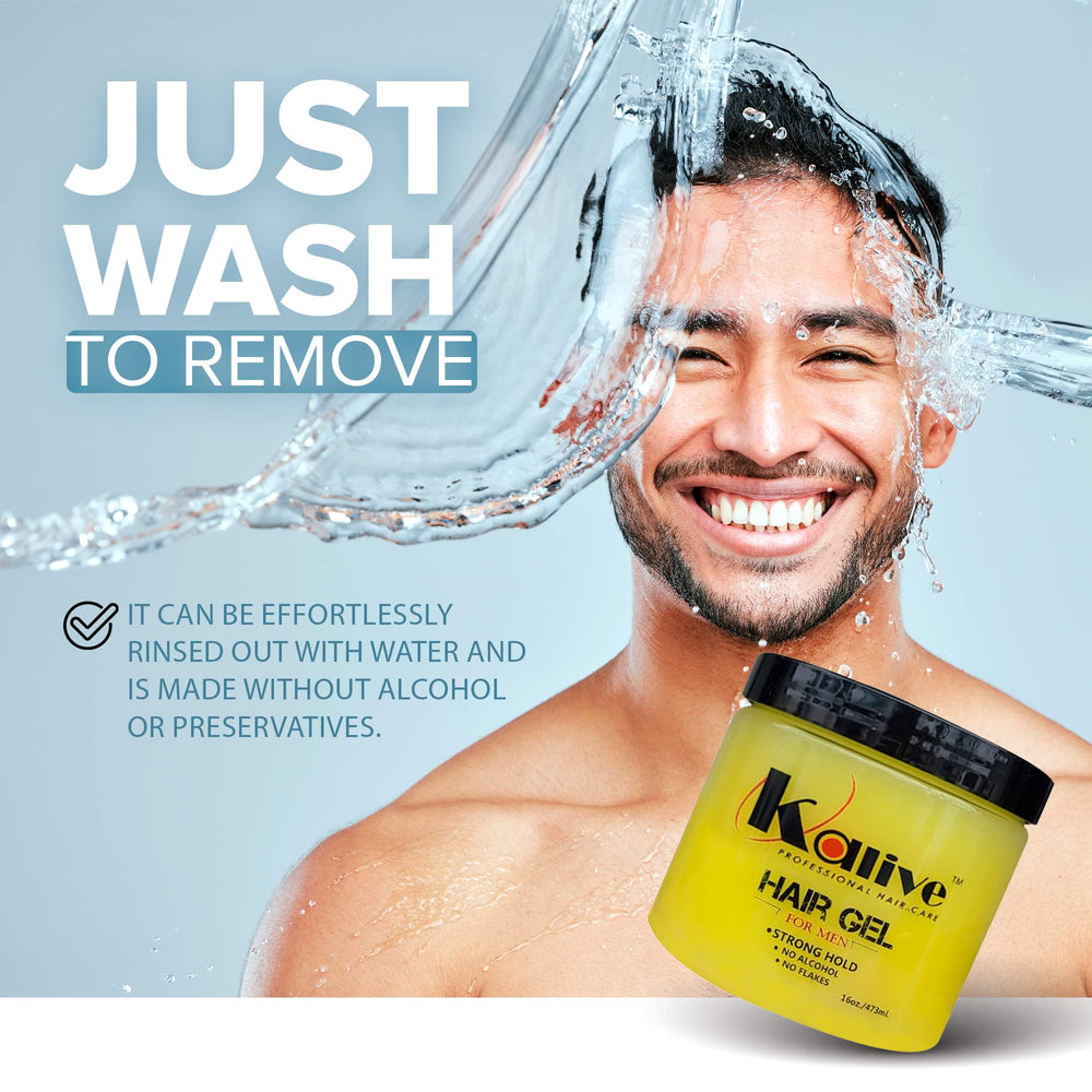 KALIVE 2 STYLE no-flake alcohol-free formula for comfort.