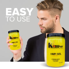 KALIVE 2 STYLE gel, application manuelle facilitant le coiffage rapide