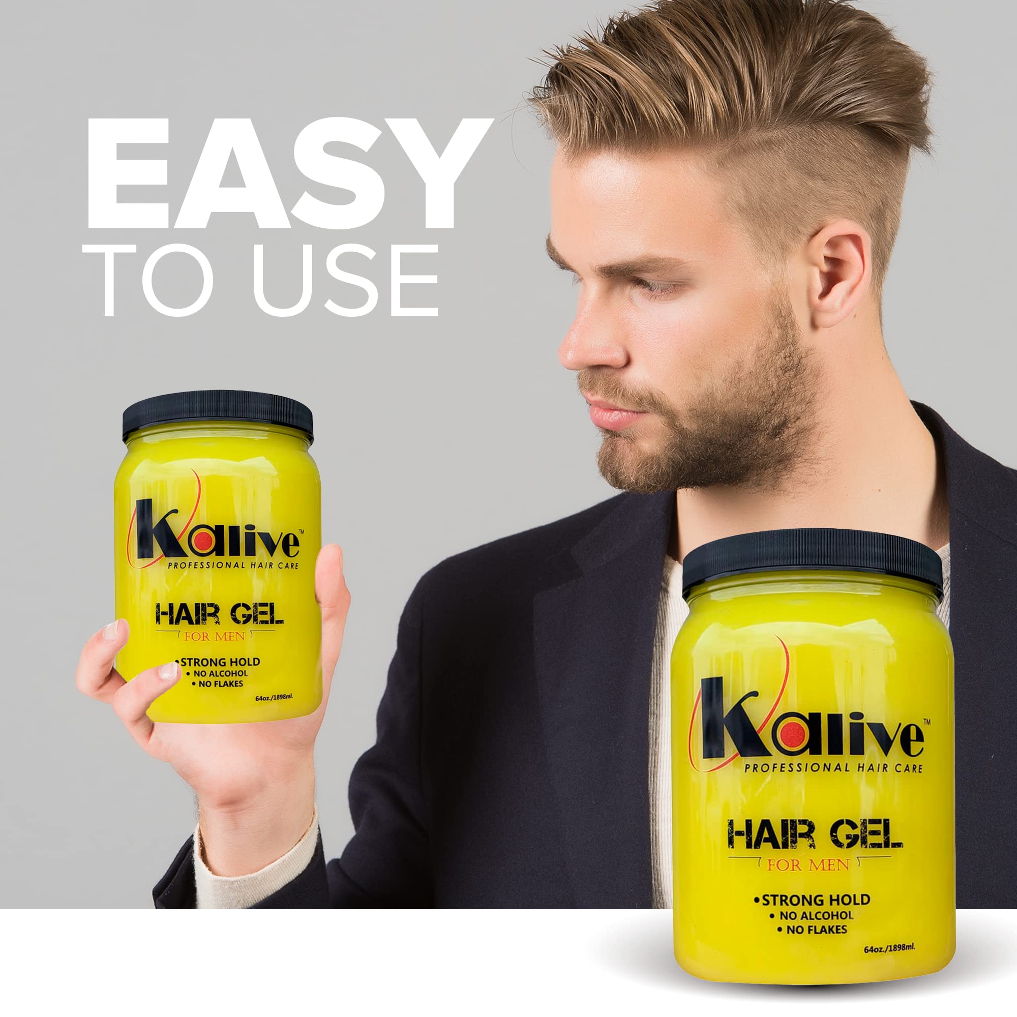 Application facile du gel KALIVE 2 STYLE sur les cheveux