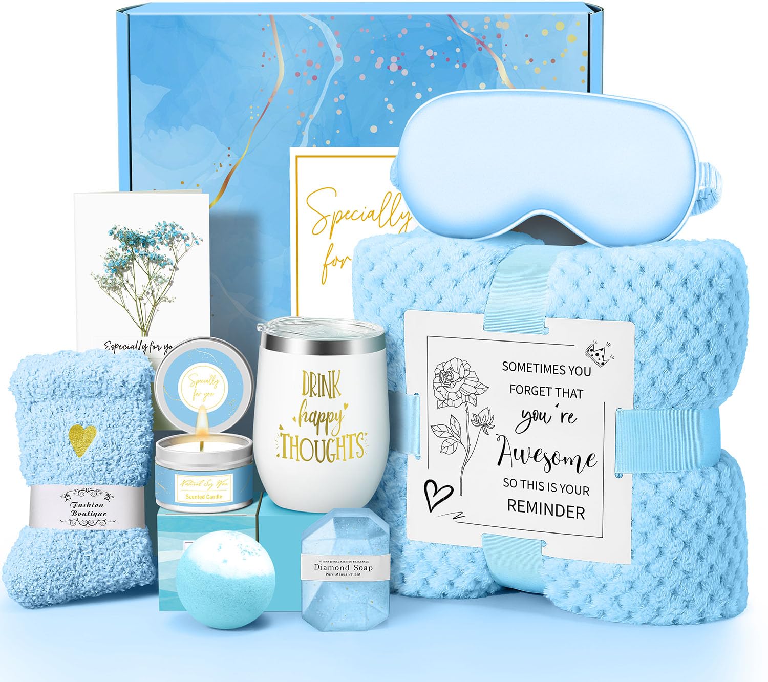 Kalokey Panier cadeau spa luxe, parfait pour un moment de détente à domicile.