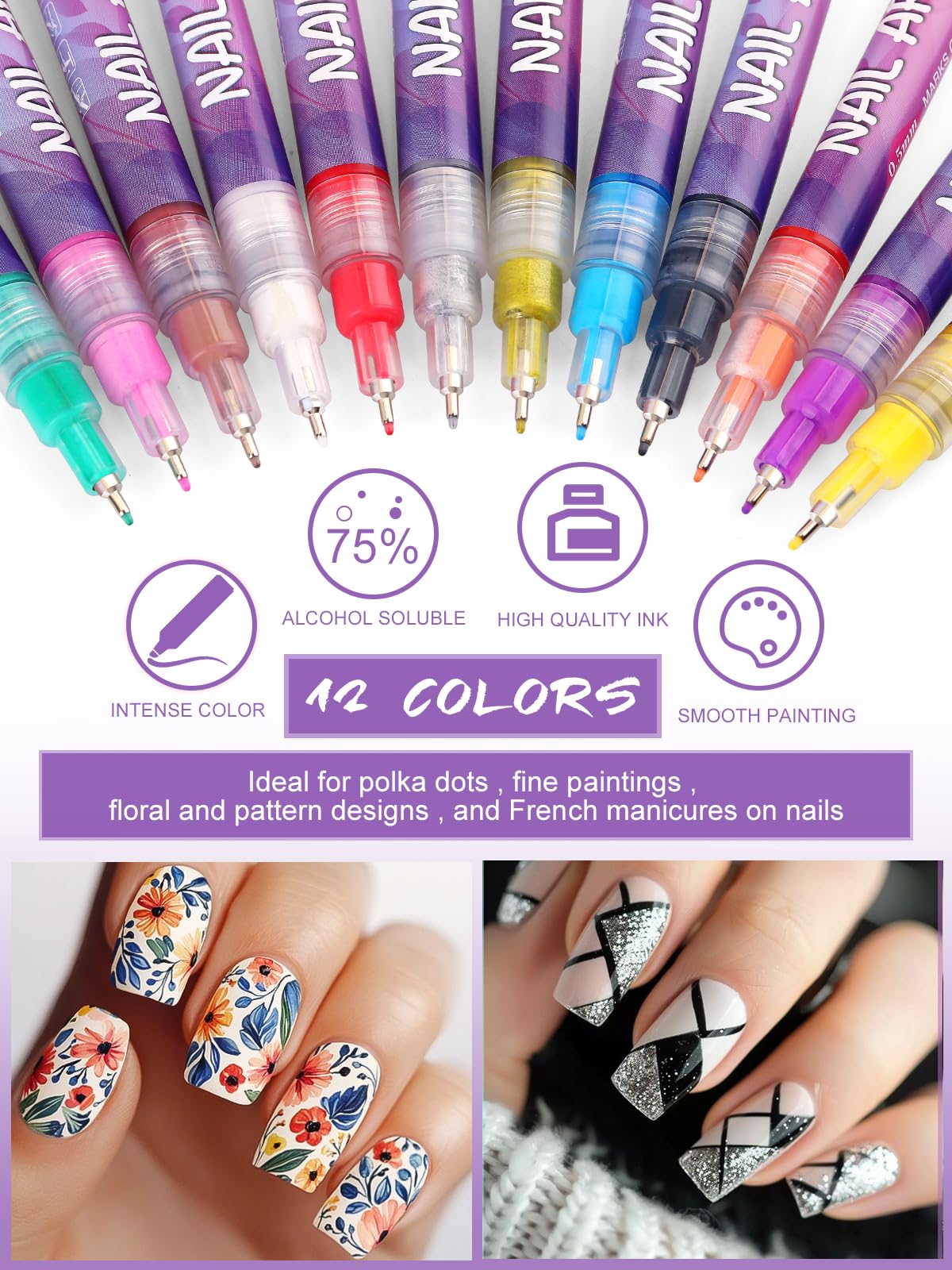 Kalolary dessins art-ongles rapides et précis pour créativité.