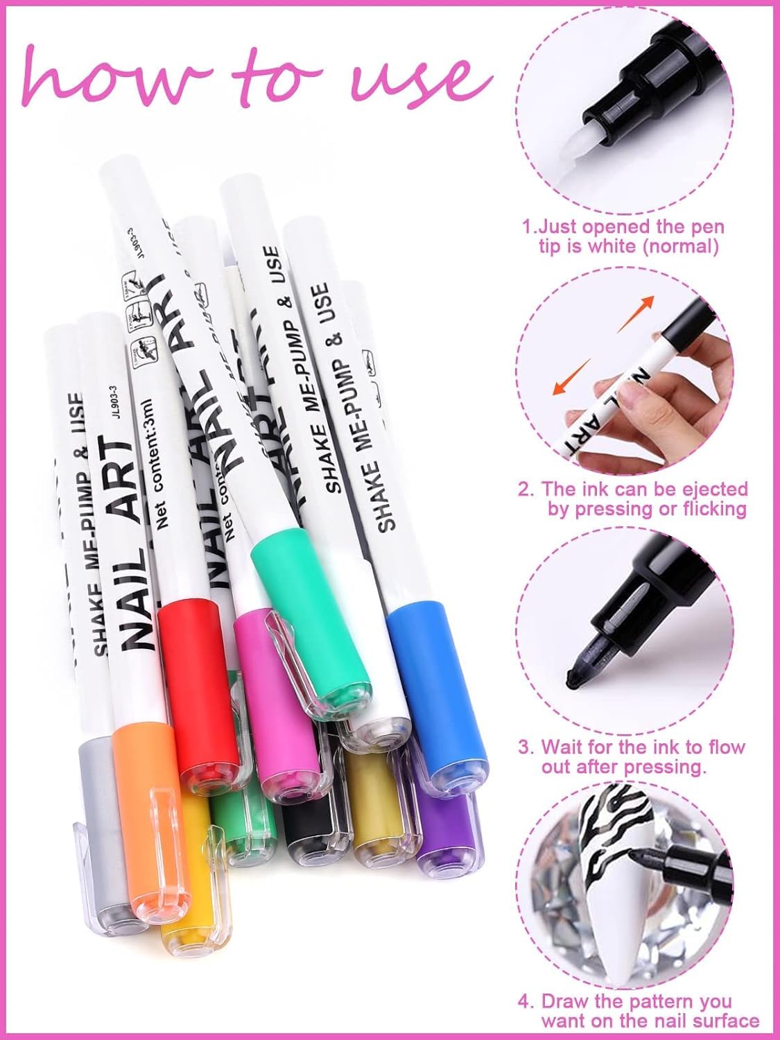 Kalolary stylos art-ongles idée cadeau pour fêtes et occasions.