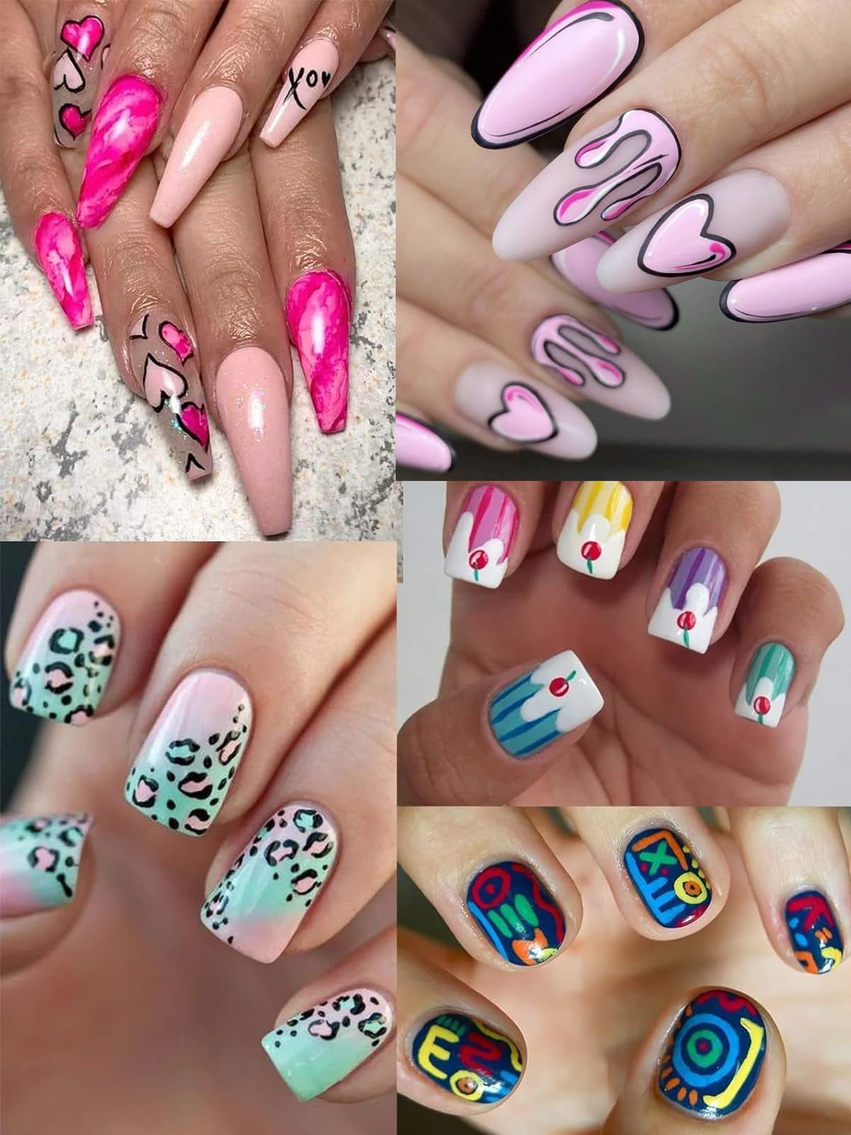 Kalolary stylos art-ongles nettoyage facile avec alcool en cas d'erreur.