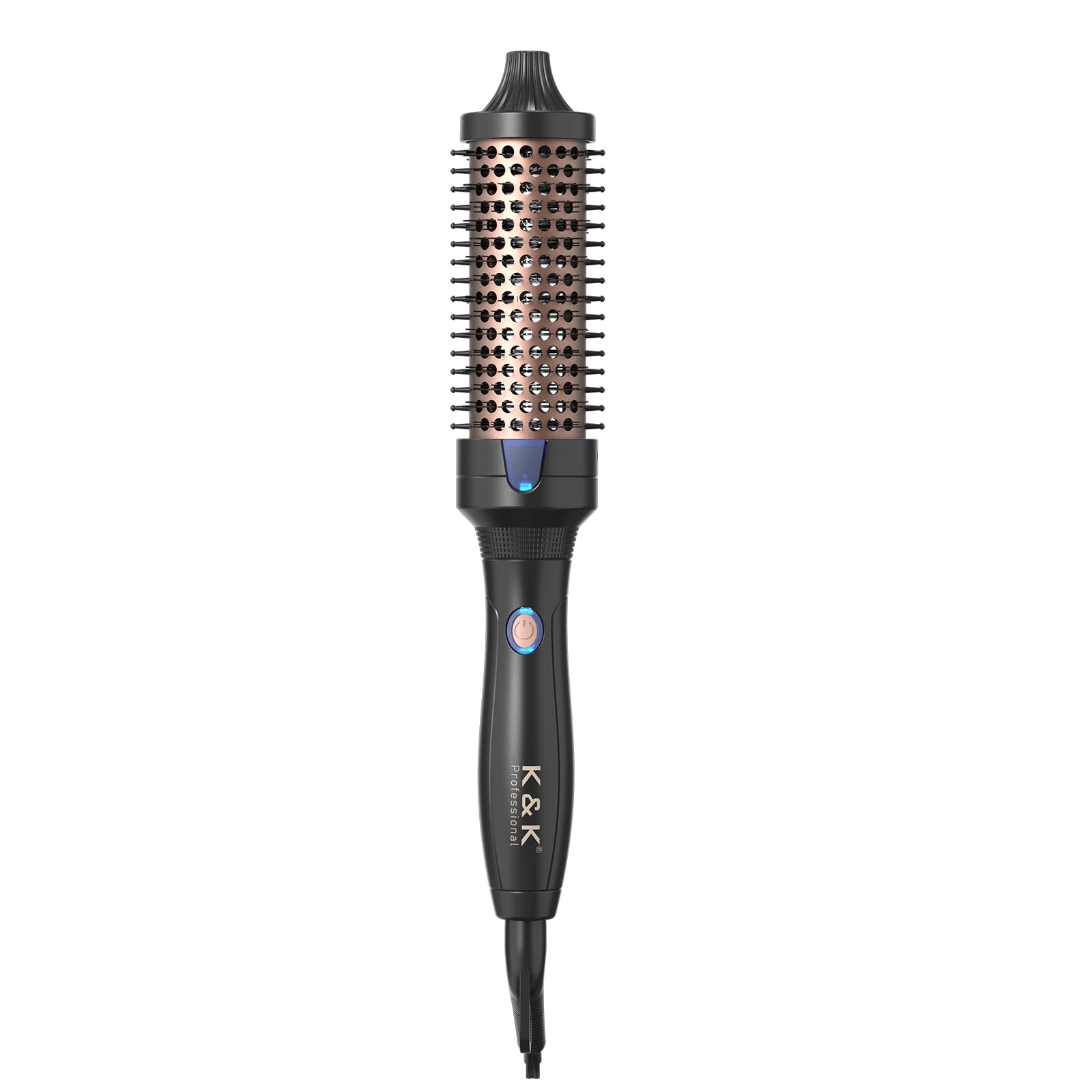 Brosse chauffante K&K avec boucles de 1,5 pouce pour un volume durable