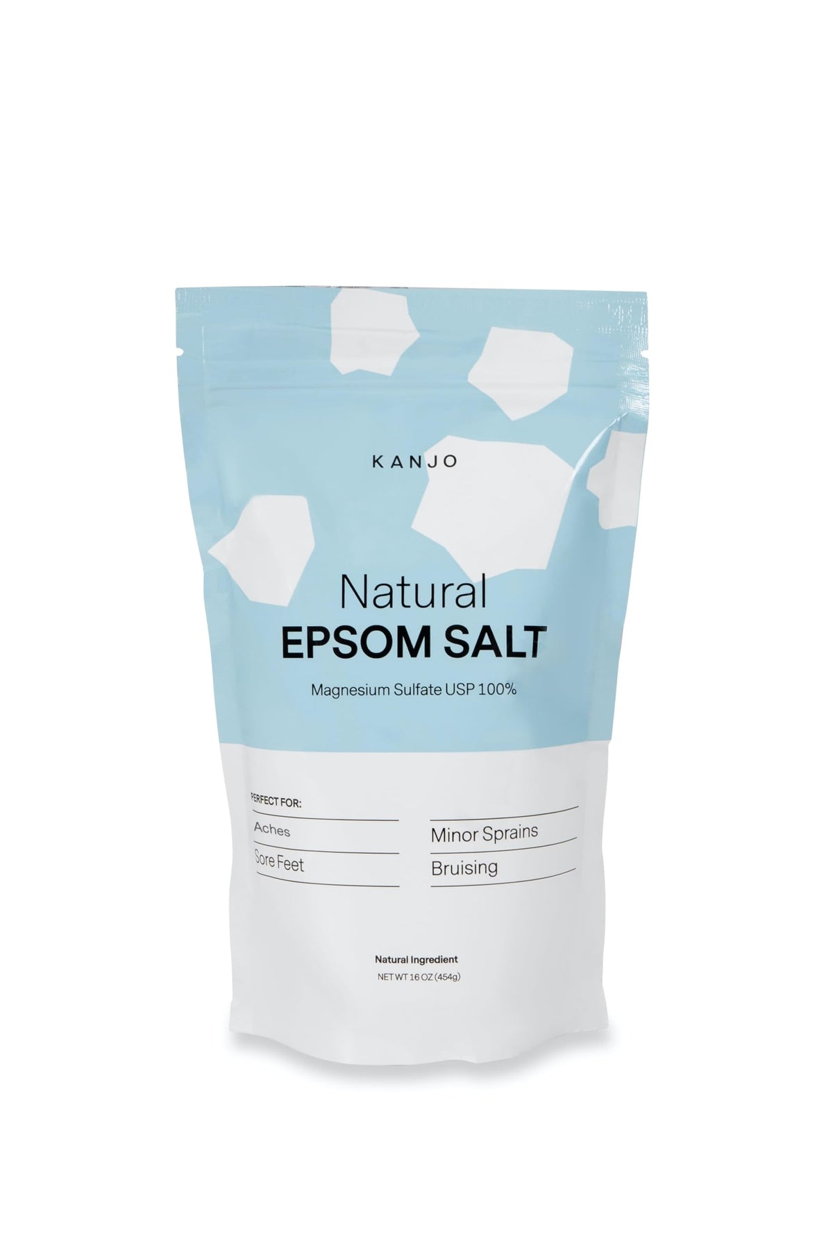 Kanjo Sel Epsom Naturel: bain-muscles après effort pour relaxation possible.