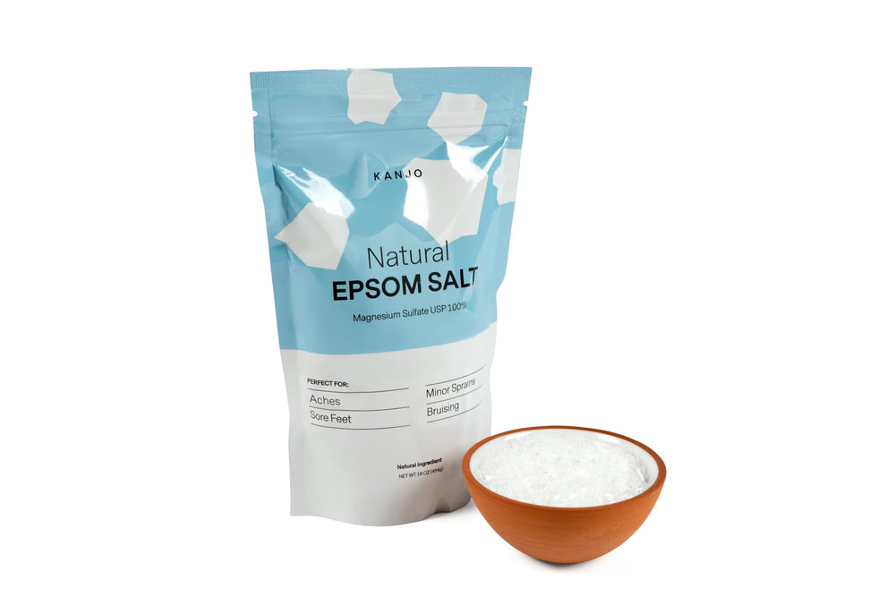 Kanjo Sel Epsom Naturel: dissolution rapide dans l'eau chaude pour un moment spa.
