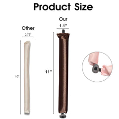 Rouleaux flexi jumbo Kanuoc satin pour des boucles rapides sans effort