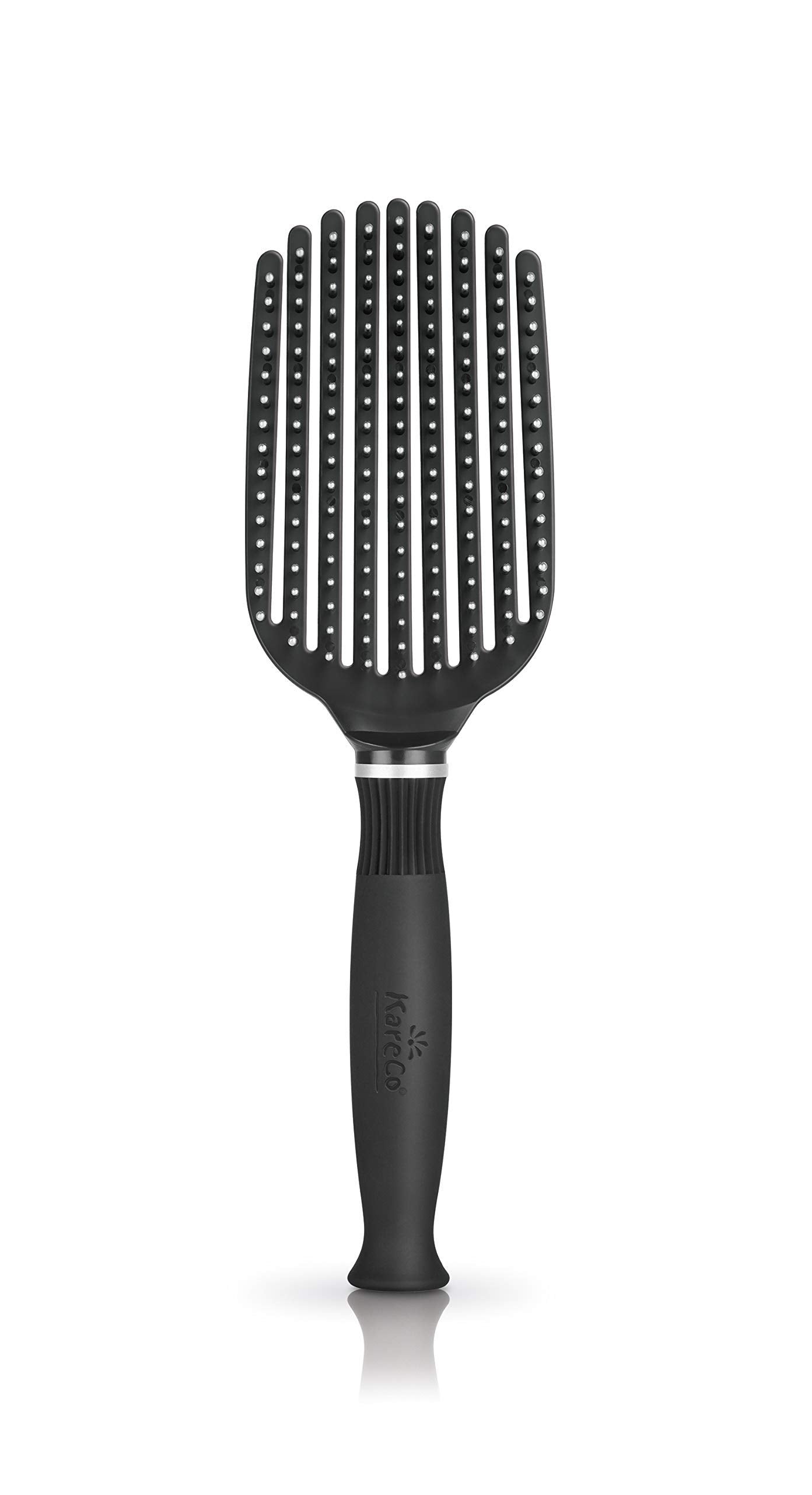 Brosse KareCo Tangle Buster compacte démêlant rapidement les nœuds lors de voyages