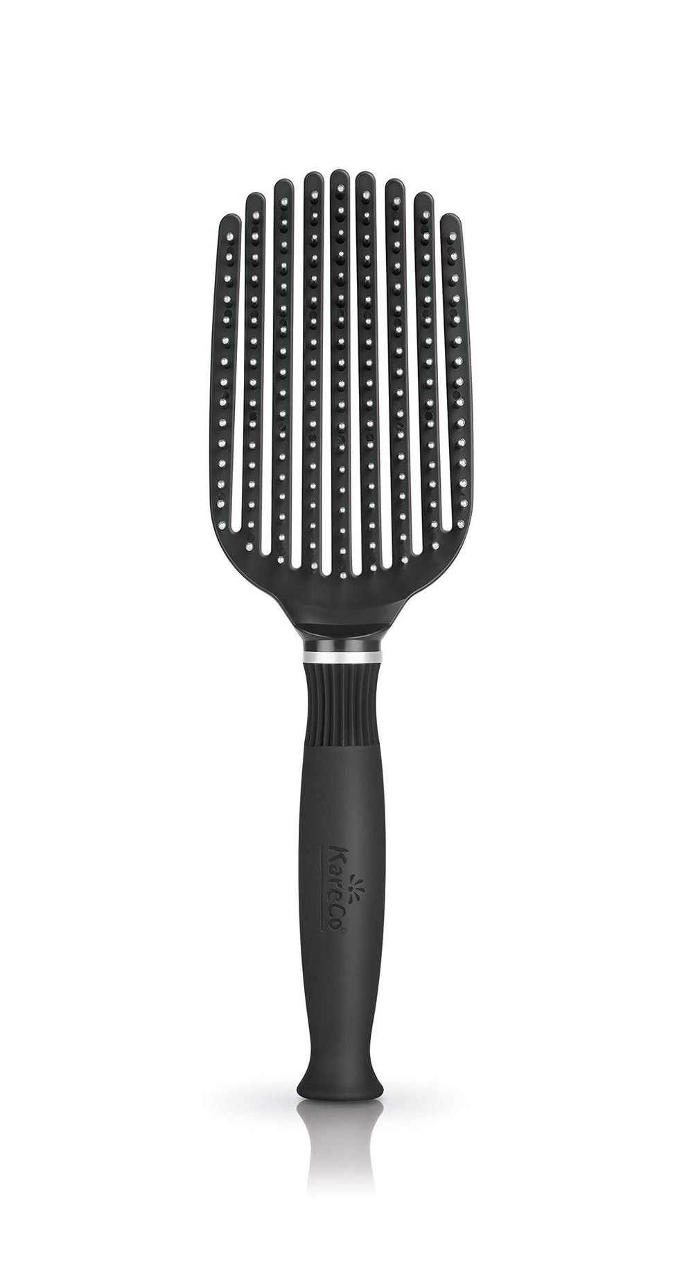 Brosse KareCo Tangle Buster compacte démêlant rapidement les nœuds lors de voyages