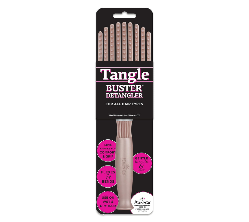 Brosse KareCo Tangle Buster avec soies nylon douces pour démêlage en douceur