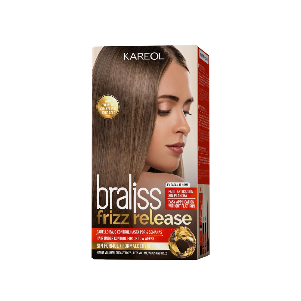 Kareol Braliss kit lissage : démêlage facile et lissage durable à domicile.