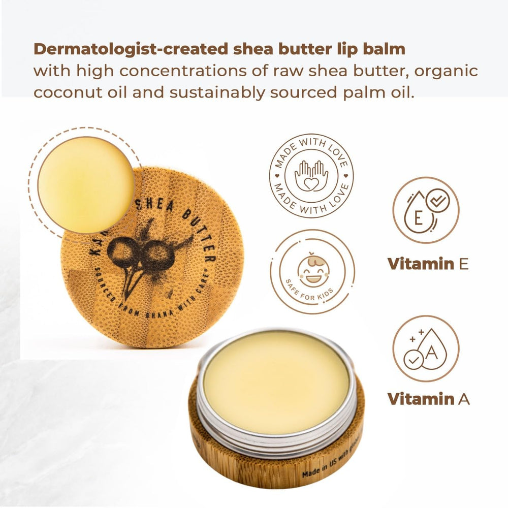Texture crèmeuse du baume Karité pour une application douce.