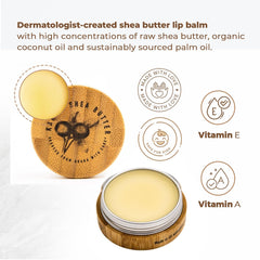 Texture crèmeuse du baume Karité pour une application douce.