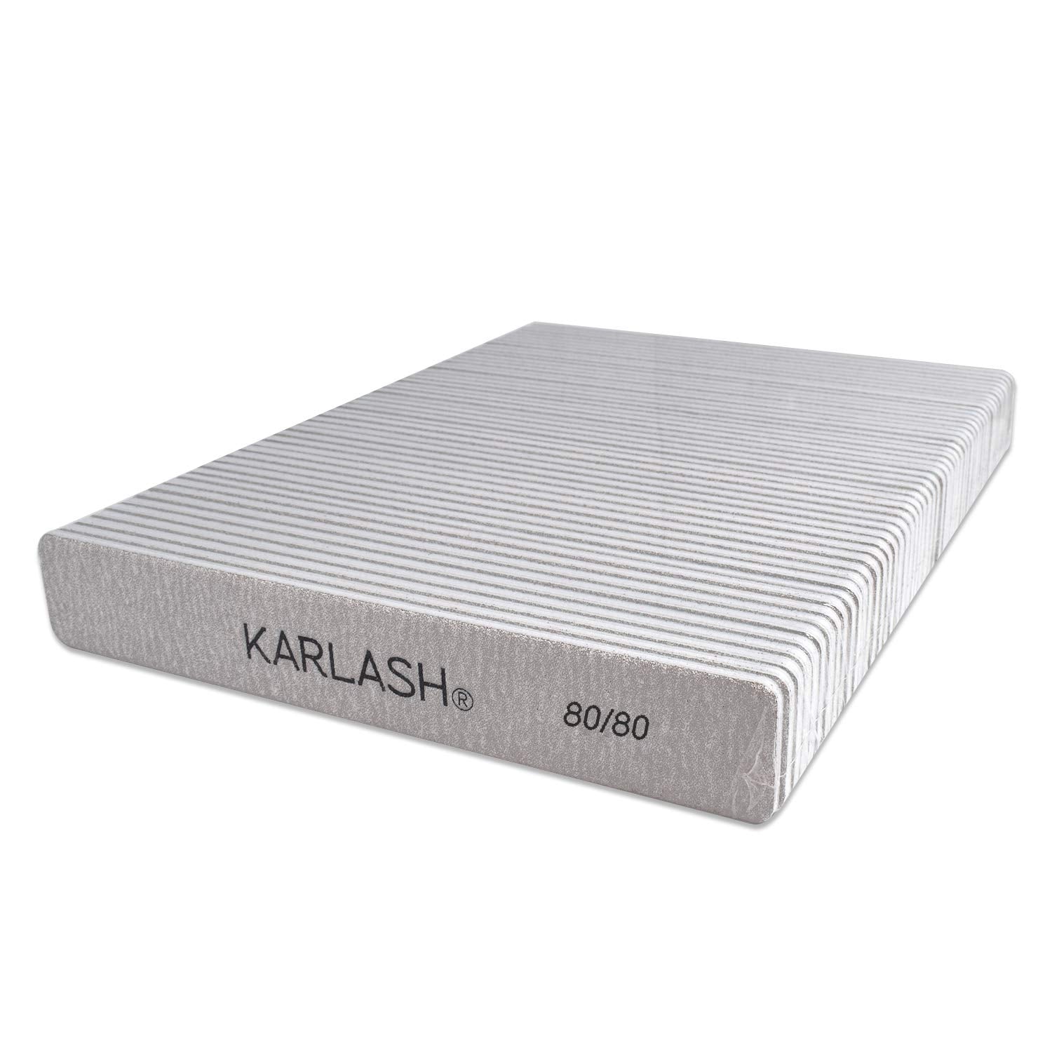 Karlash lime a ongles double-face jumbo zebre 80-80 pour limage precis et nettoyage facile