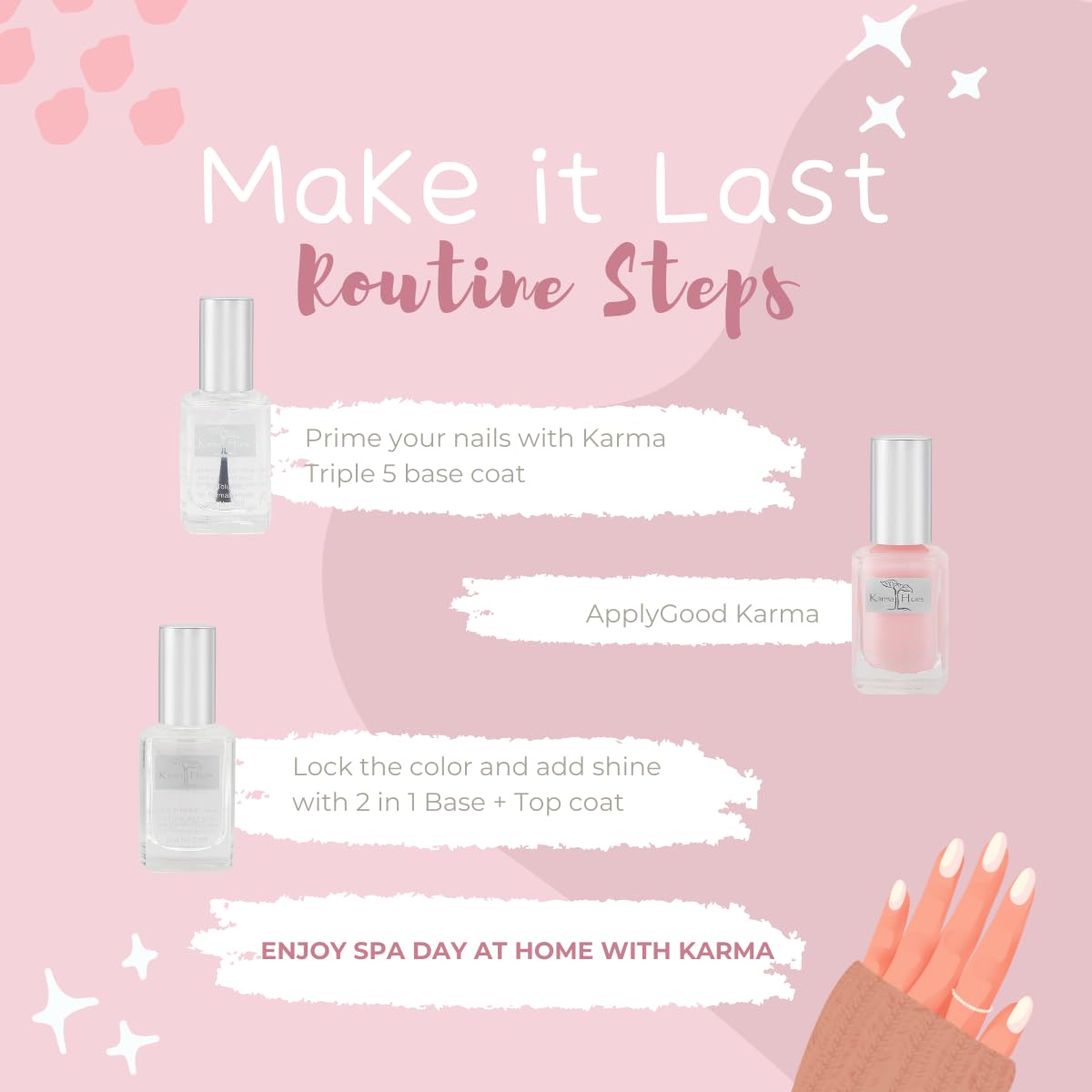 Vernis Karma Naturals végan et sans cruauté envers les animaux.