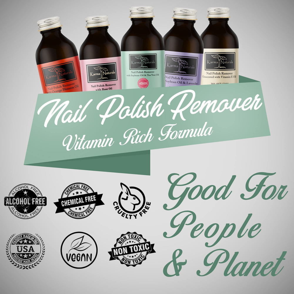 Dissolvant Karma Organic — logo végan et cruelty-free sur l’emballage.
