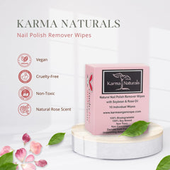 Lingettes Karma Organic Dissolvant Vernis Ongles 100% Sans Acétone: pratique et sûr