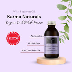 Karma Organic Sans Acétone: formule huileuse douce pour les ongles.